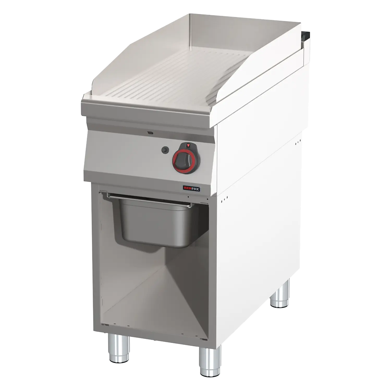 Plaque de cuisson nervurée | REDFOX - FTR 90/40 G
