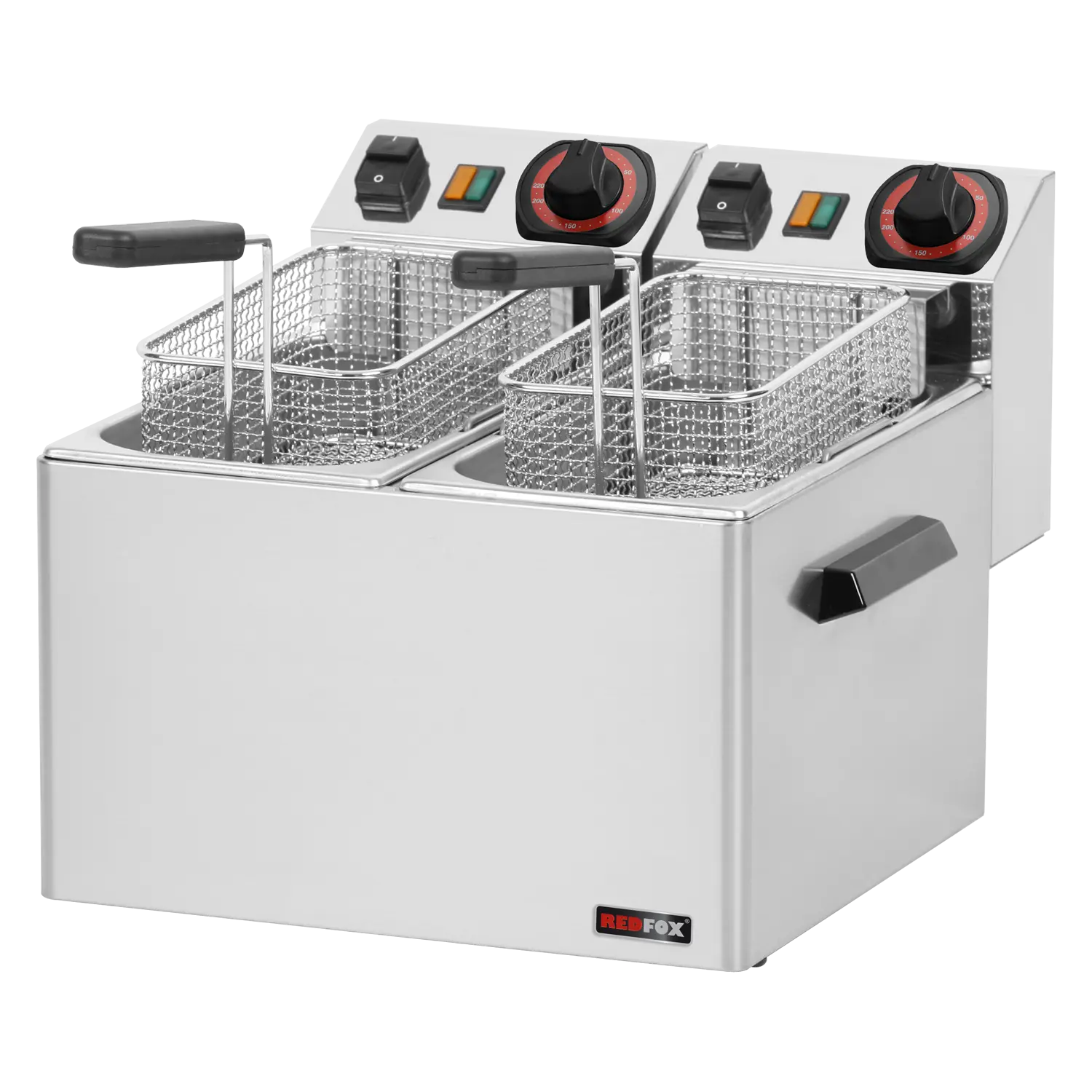Friteuse électrique double 0,42 kW/l, 5+5 l TOP 230 V | REDFOX - FE 44