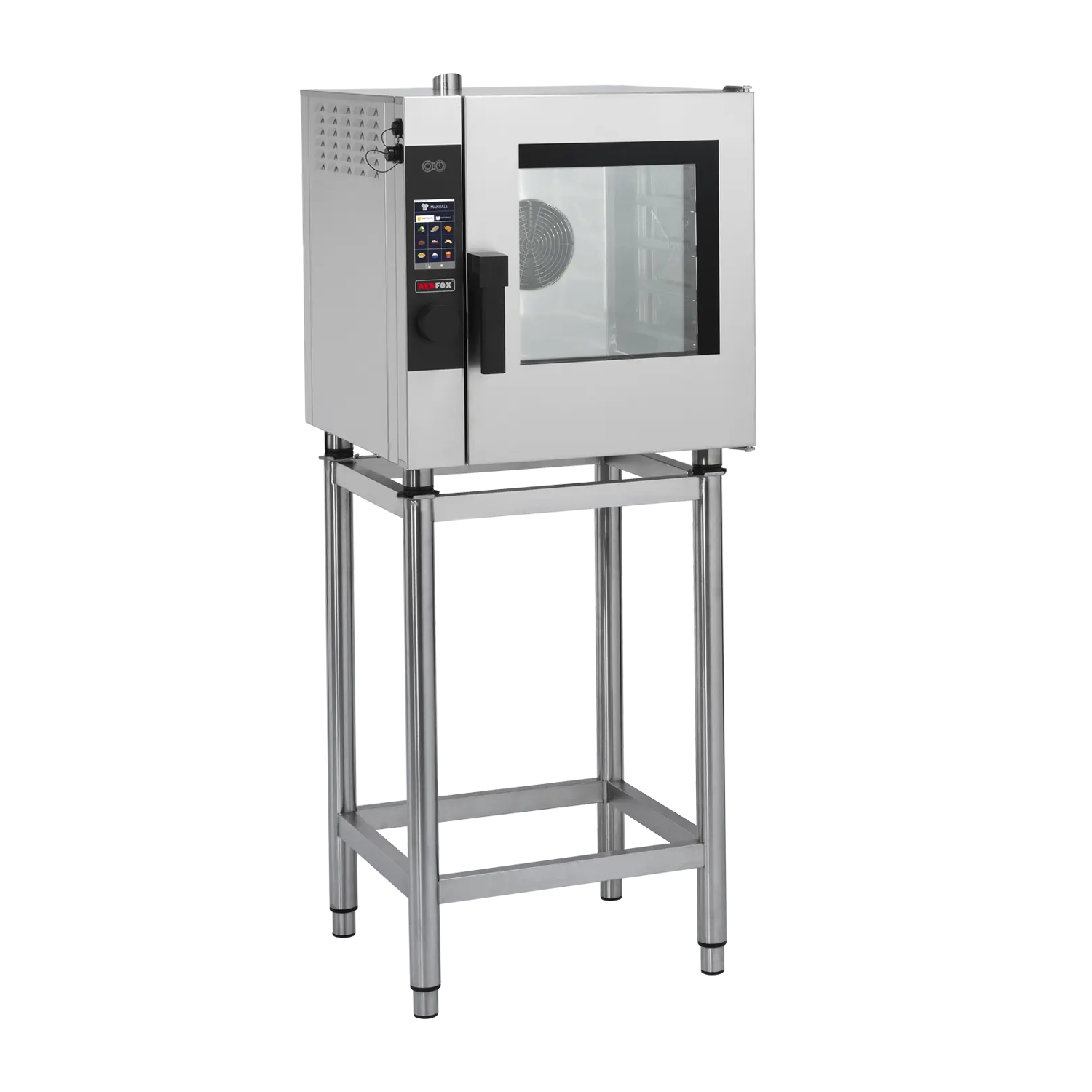 Four à convection électrique 5x GN 2/3 lavage automatique, à injection 230 V | REDFOX - EPD 0523 EAM