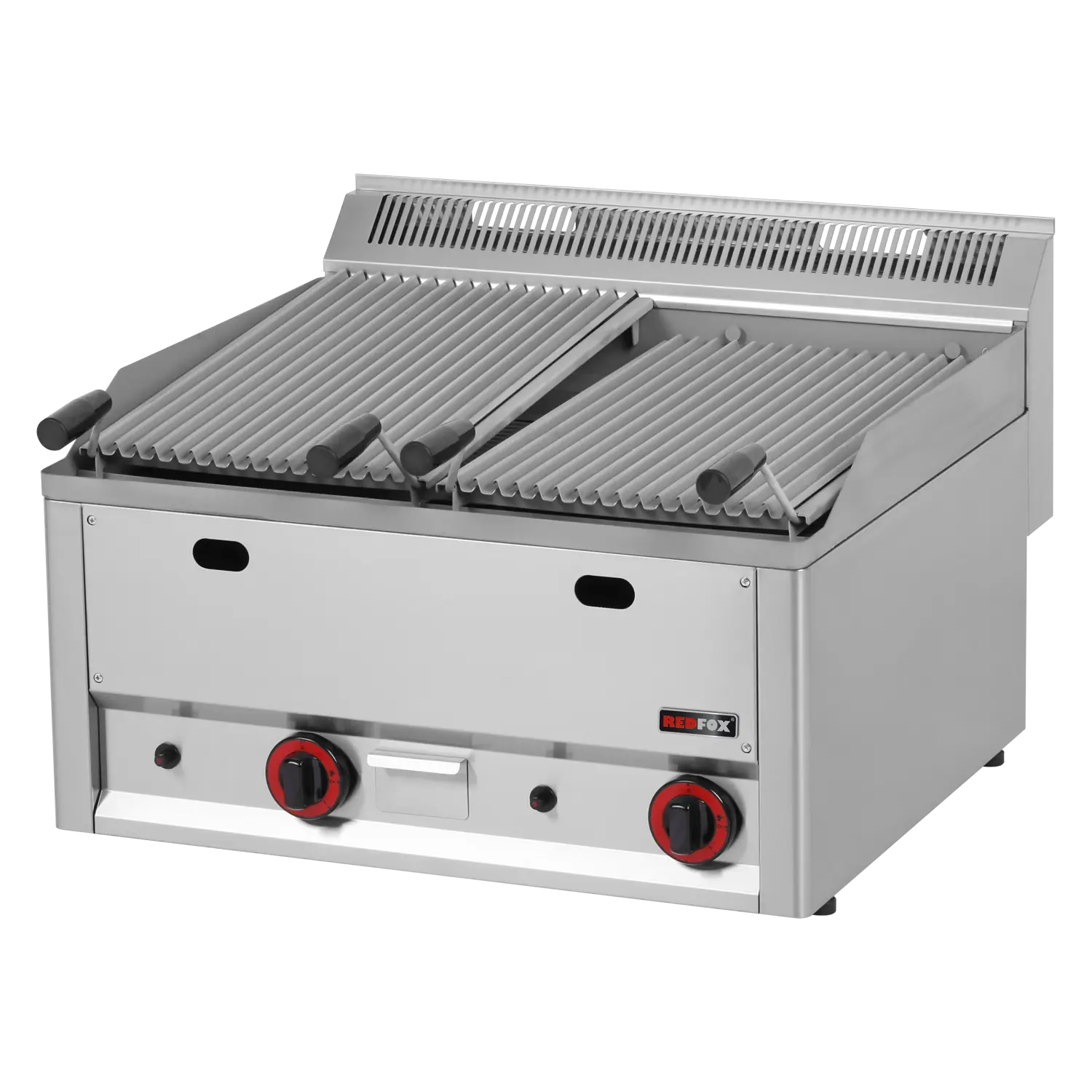 Grill pierre de lave à gaz double 2x 31x48 sans soubassement | REDFOX - GL 60 GLS