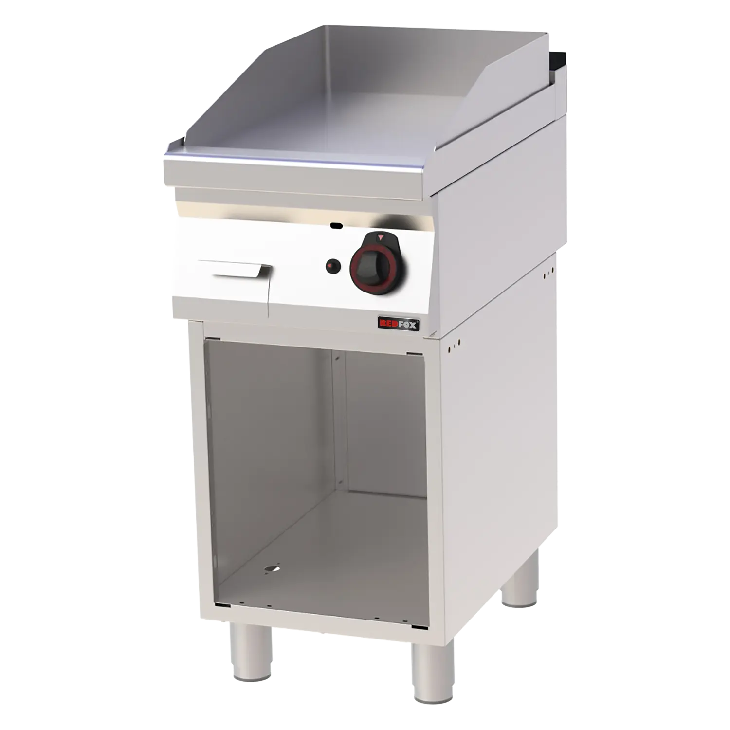 Plaque de cuisson 40x51 à gaz lisse avec soubassement | REDFOX - FTH 70/40 G