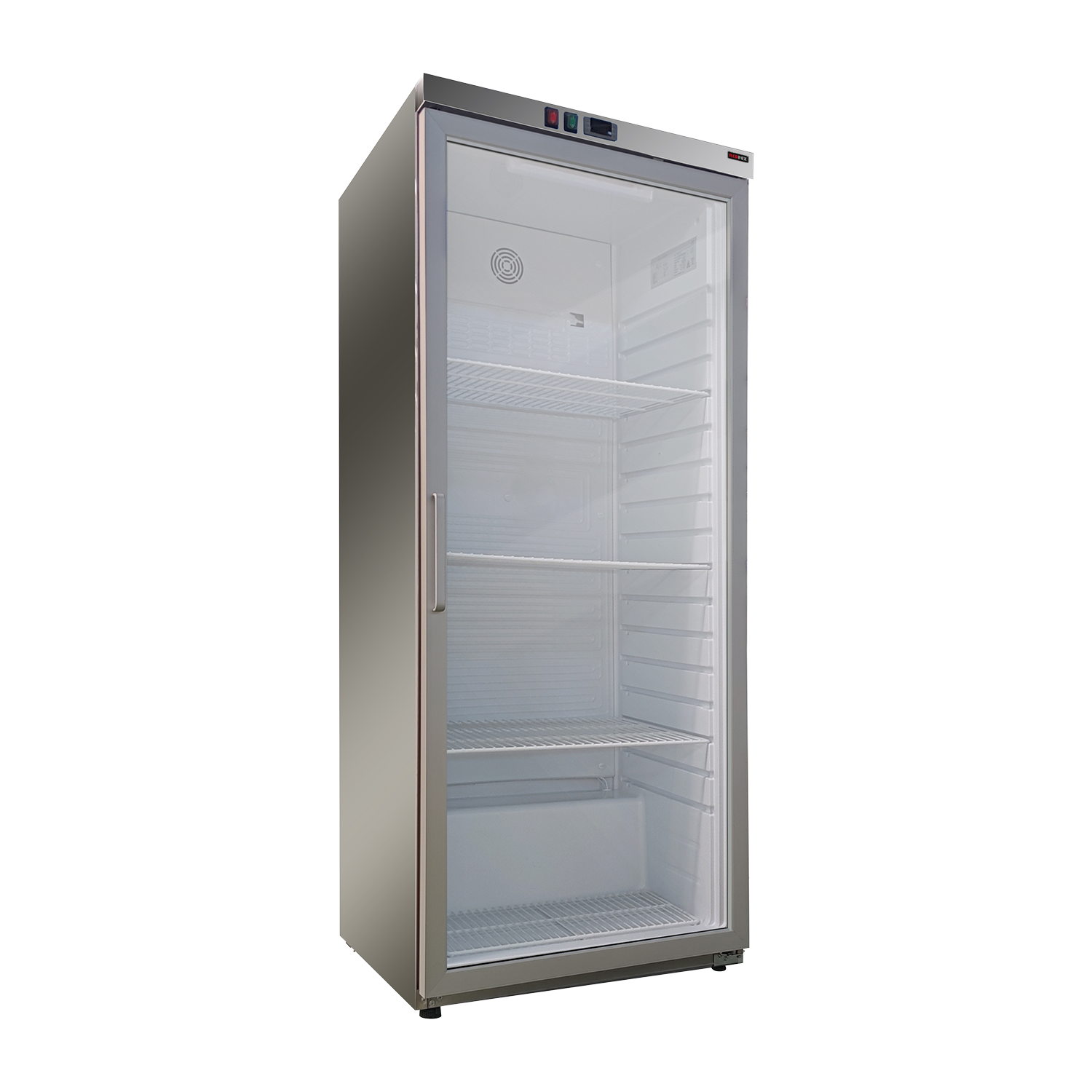 Armoire réfrigerée froid positif 350 l, porte verre, inox | REDFOX - DRR 400 GS