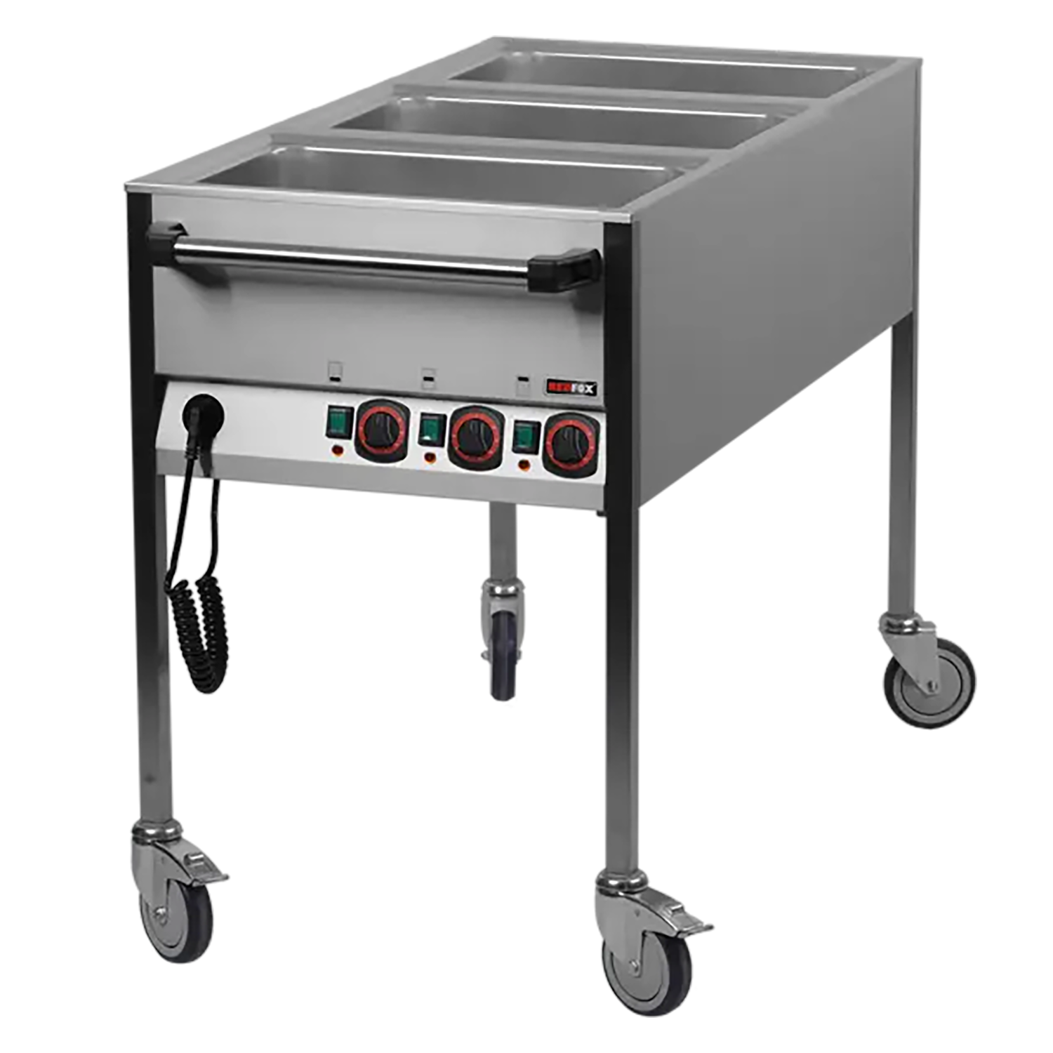 Bain marie  électrique GN 3-1/1 commande sur le côté court | REDFOX - VLPK 3120