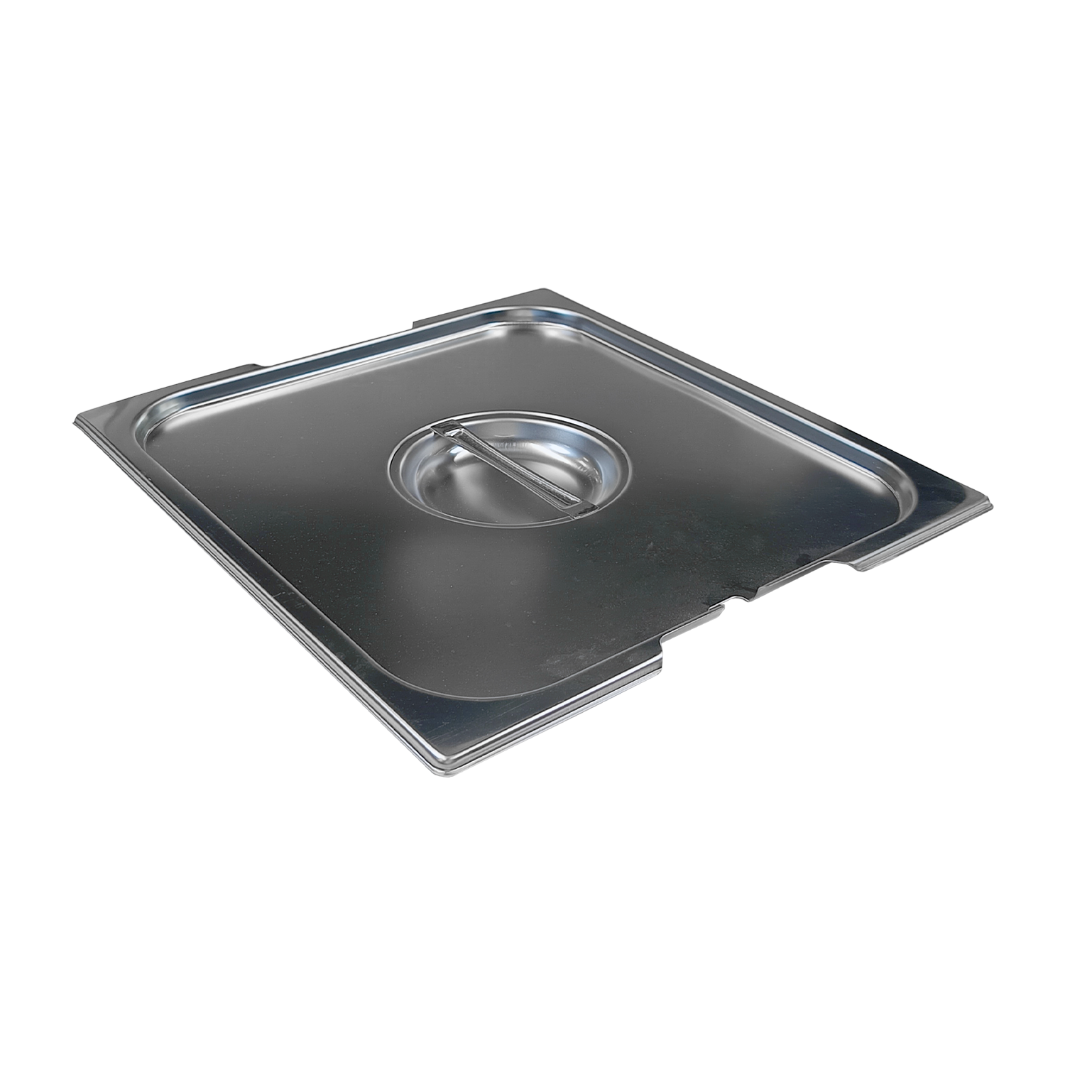 Couvercle GN 2/3 ouverture pour louche poignées escamontables inox | REDFOX - VGN 2/3 NU