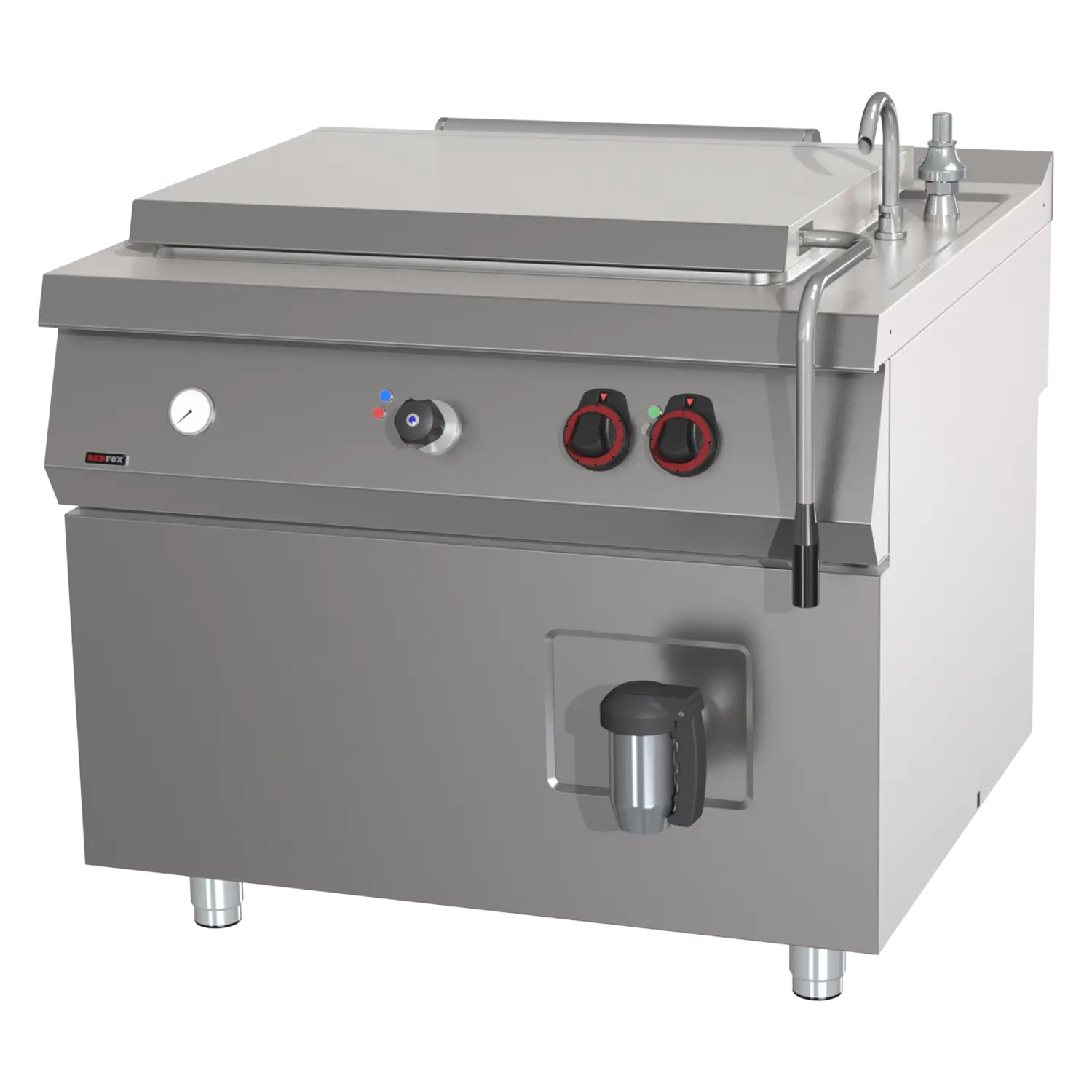 Marmite à grande capacité électrique indirecte 200 l avec mise à niveau automatique | REDFOX - BIQ 90/100 200 E AWF
