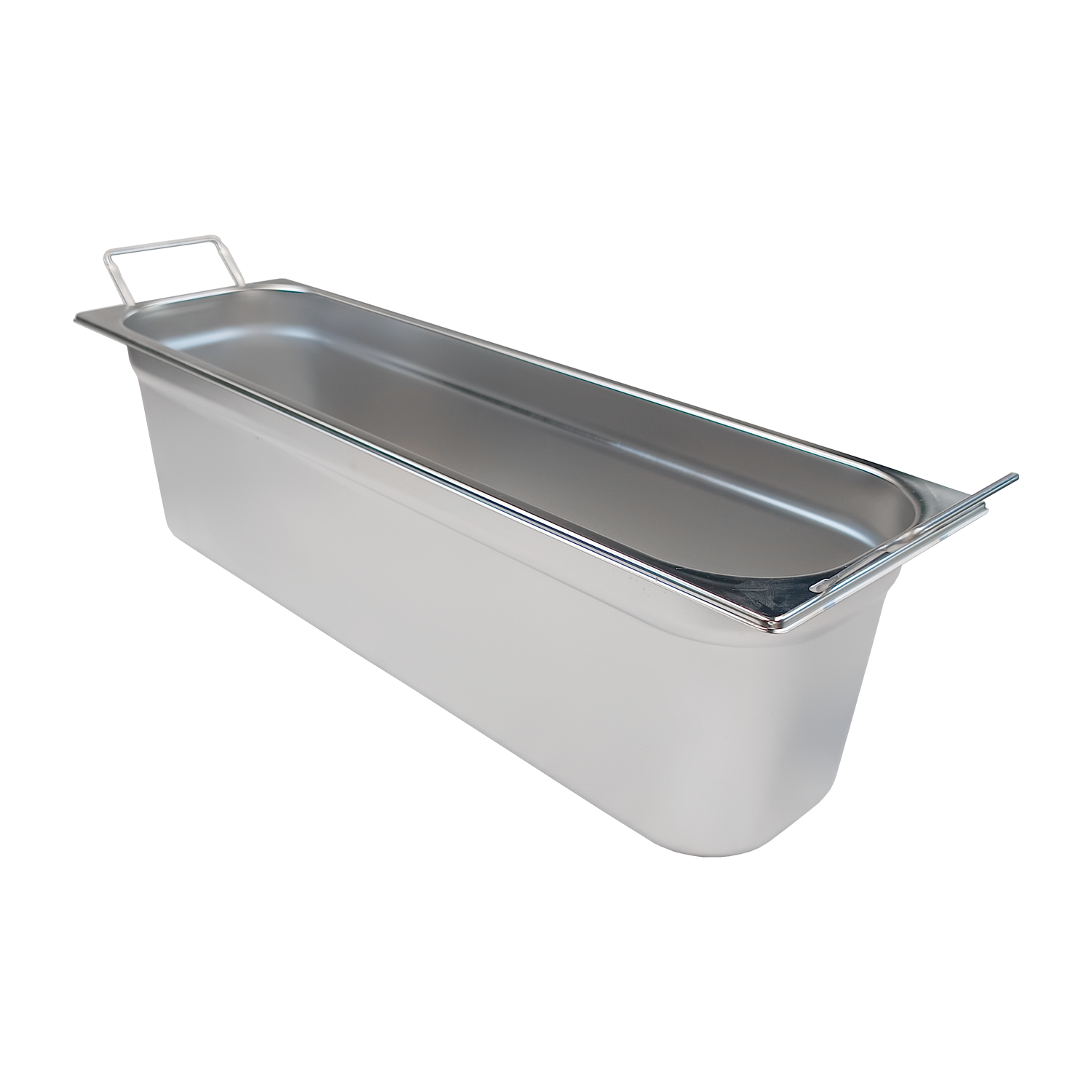 Bac gastronorme GN 2/4 - 150 poignées escamontables en inox | REDFOX - GN 2/4-150 U