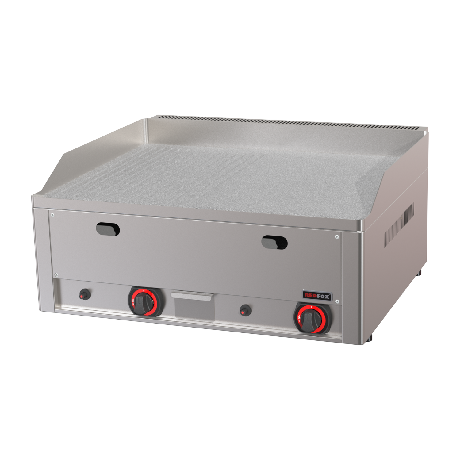Plaque de cuisson 65x48 à gaz chrome durable combinée TOP | REDFOX - FTHRC 60 G