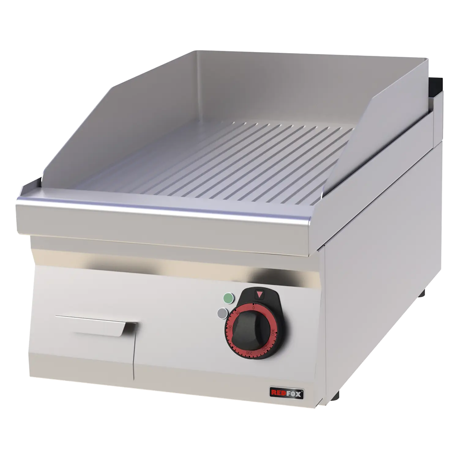 Plaque de cuisson 40x51 électrique nervurée sans soubassement | REDFOX - FTR 70/04 E
