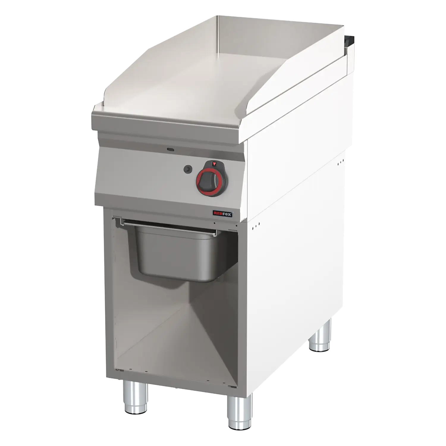 Plaque de cuisson lisse chromée | REDFOX - FTHC 90/40 G