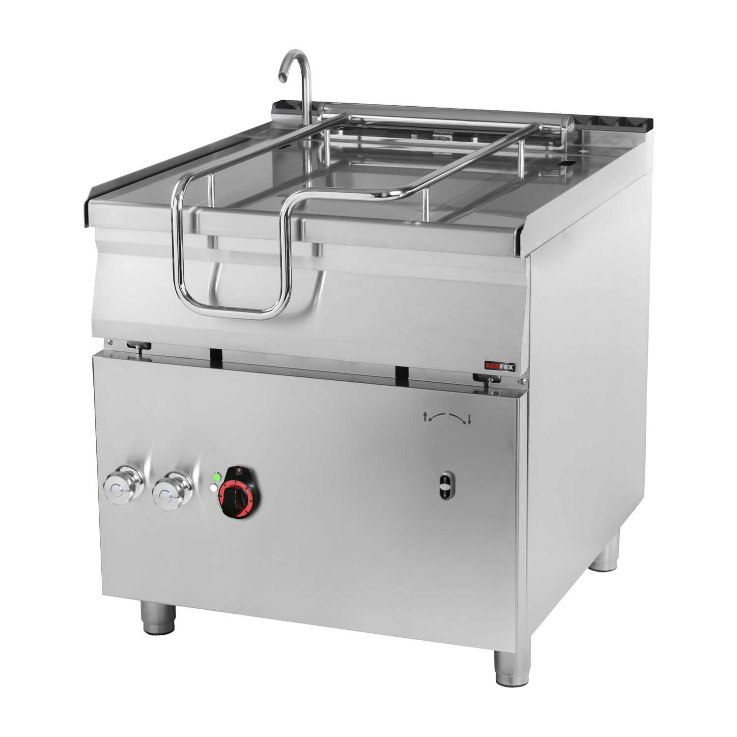 Sauteuse basculante automatique électrique 80 l fond en acier | REDFOX - BRM 90/80 E