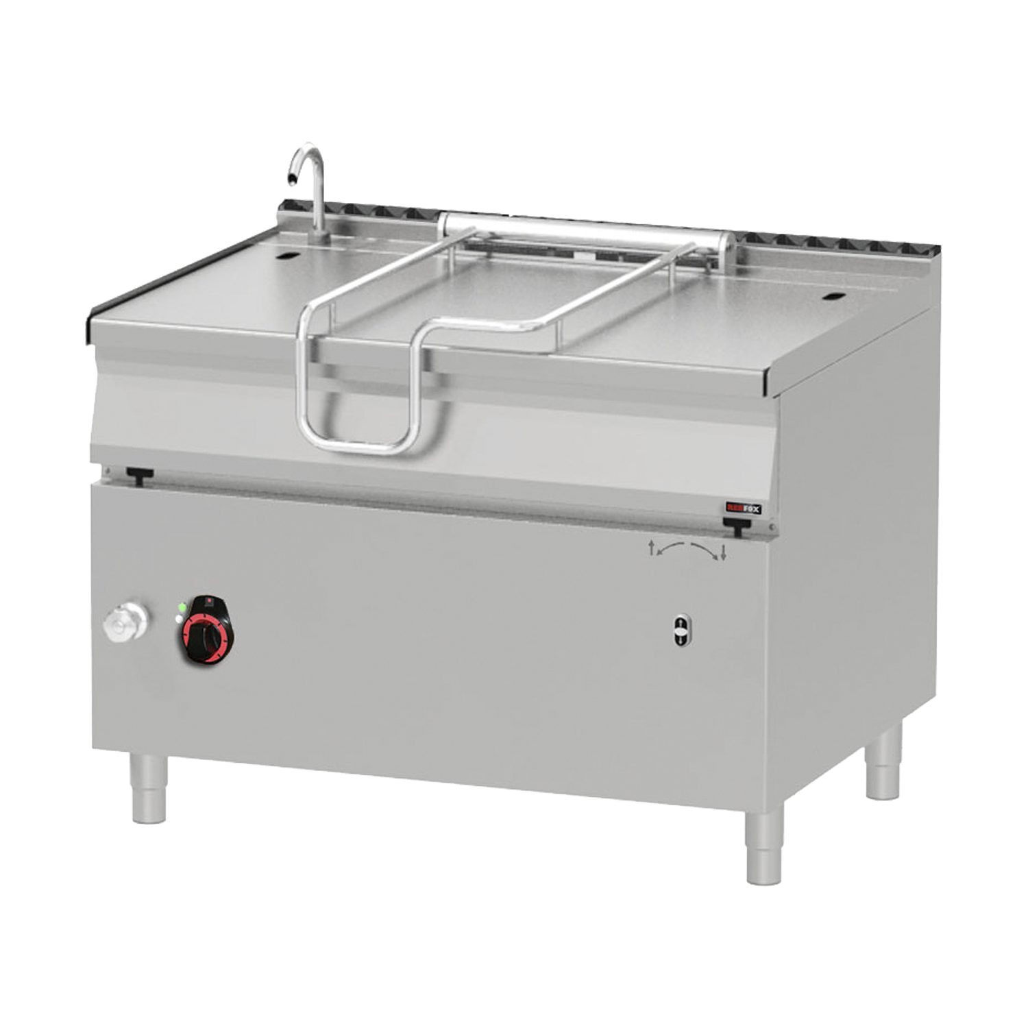 Sauteuse basculante automatique électrique 120 l fond en acier | REDFOX - BRM 90/120 E