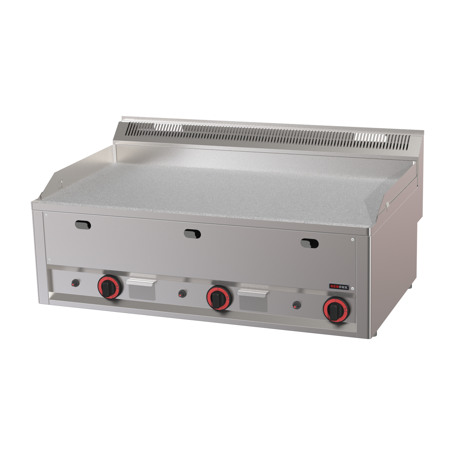 Plaque de cuisson 97x48 à gaz chrome durable lisse sans soubassement | REDFOX - FTHC 90 GL