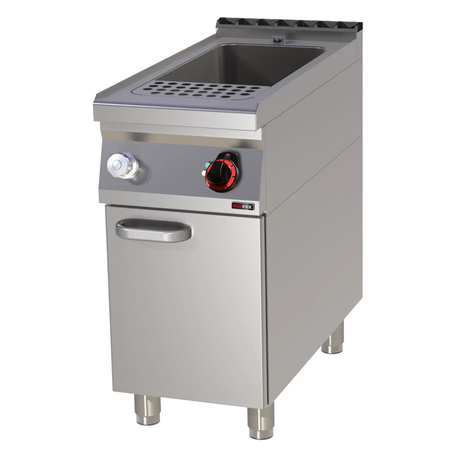 Cuiseur à pâtes électrique 33 l avec soubassement 400 V | REDFOX - VT 90/40 E