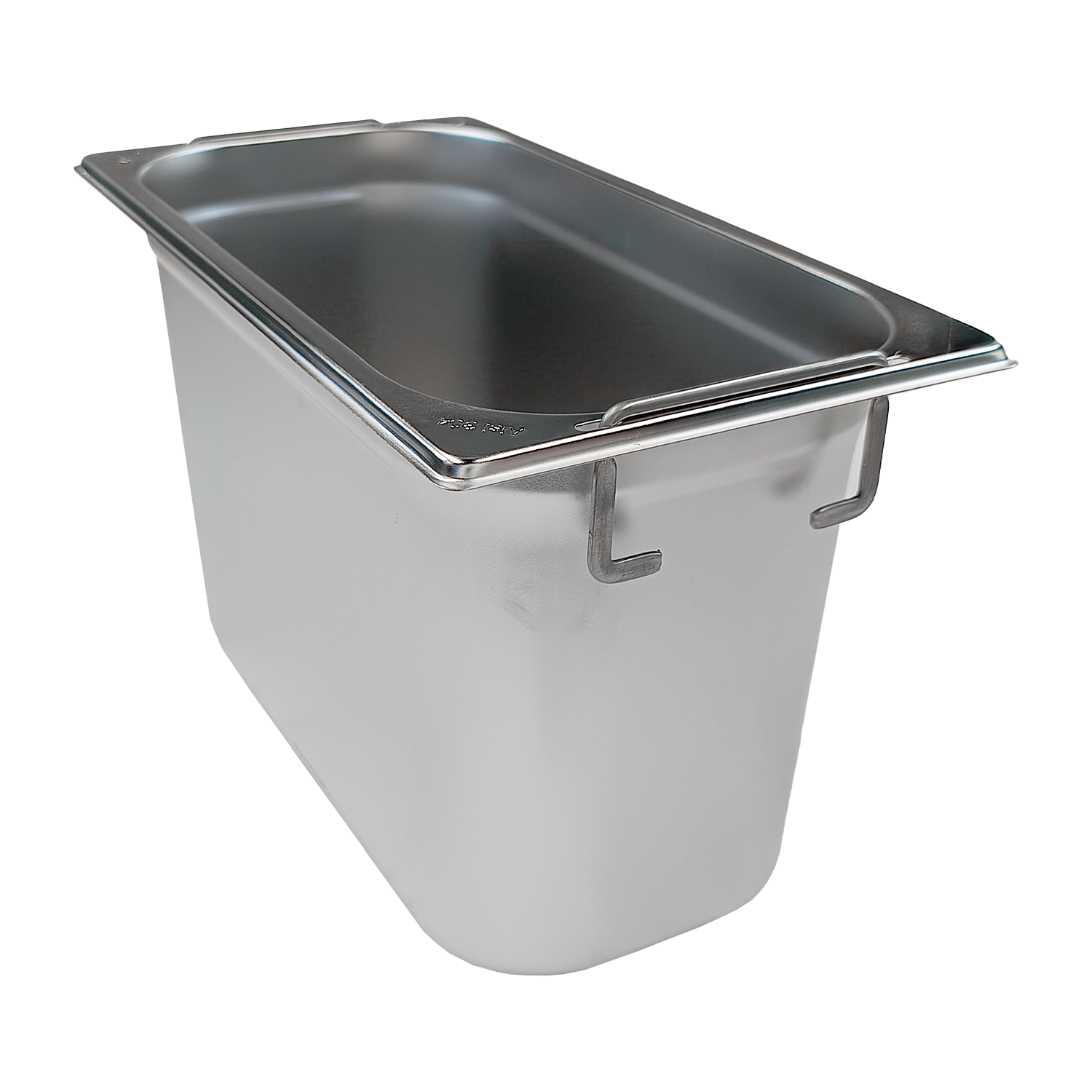 Bac gastronorme GN 1/3 - 200 poignées escamontables en inox | REDFOX - GN 1/3-200 U