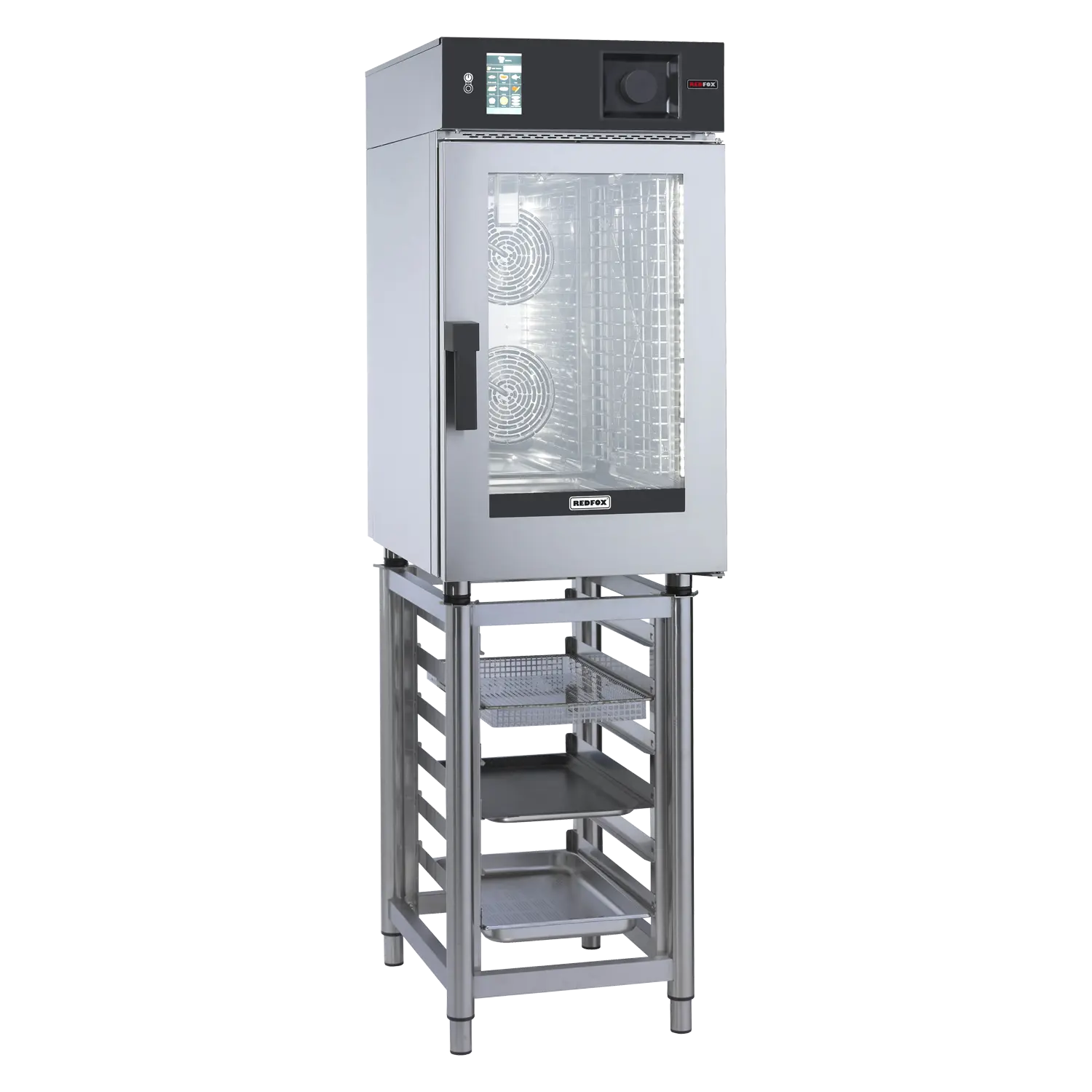 Four à convection MINI électrique 10x GN 1/1 lavage automatique, à injection, panneau de commande tactile 5´´ 400 V | REDFOX - MSDBD 1011 E