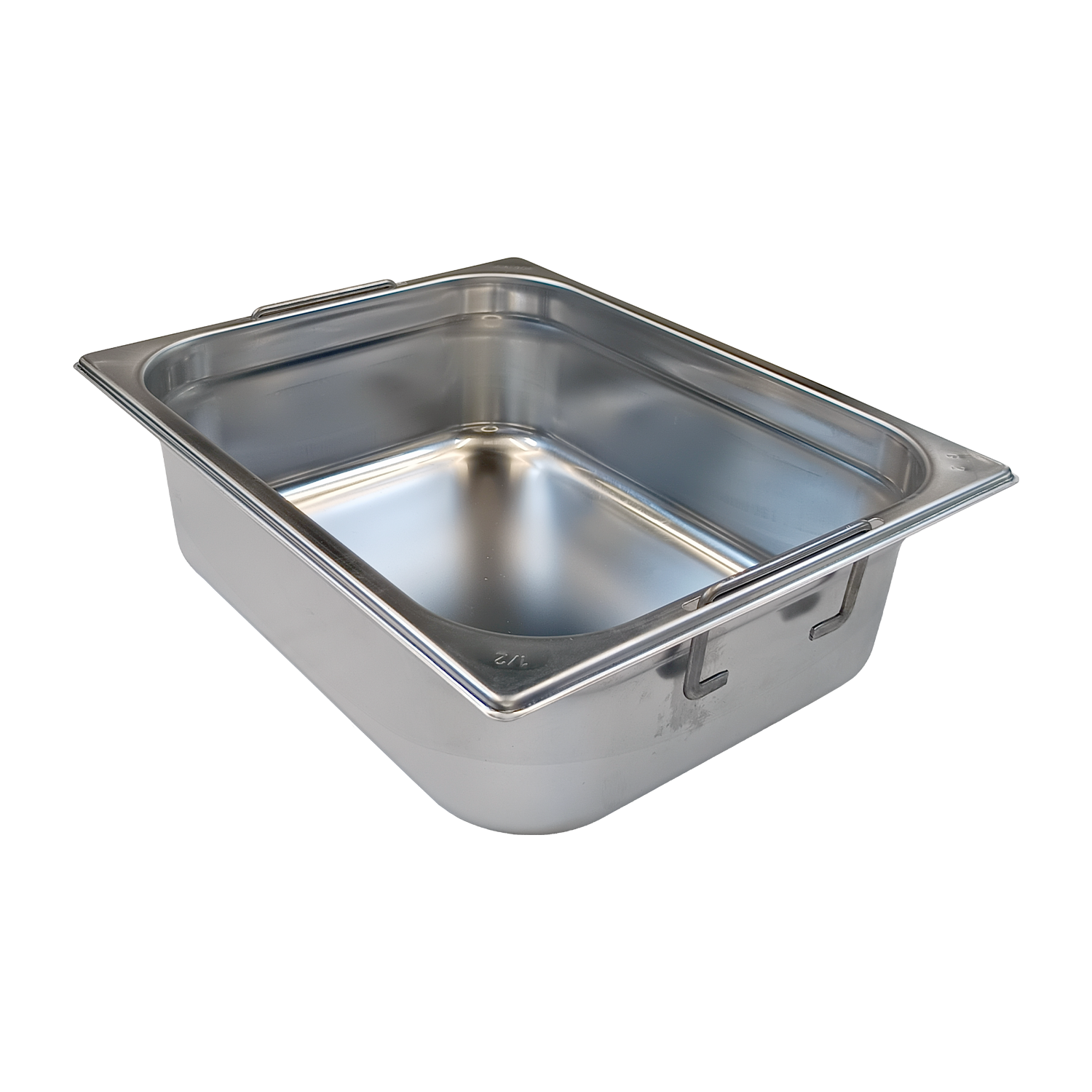 Bac gastronorme GN 1/2 - 100 poignées escamontables en inox | REDFOX - GN 1/2-100 U