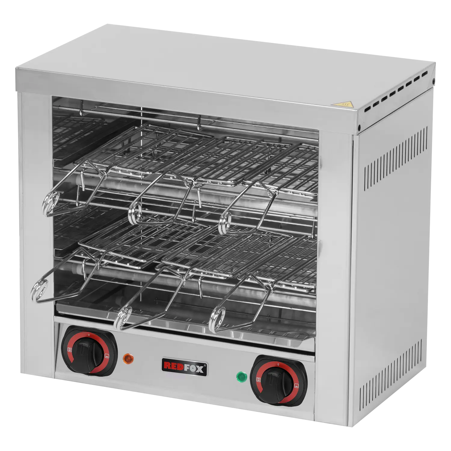 Toaster 6x pinces 2x grilles de grillades | REDFOX - TO 960 GH
