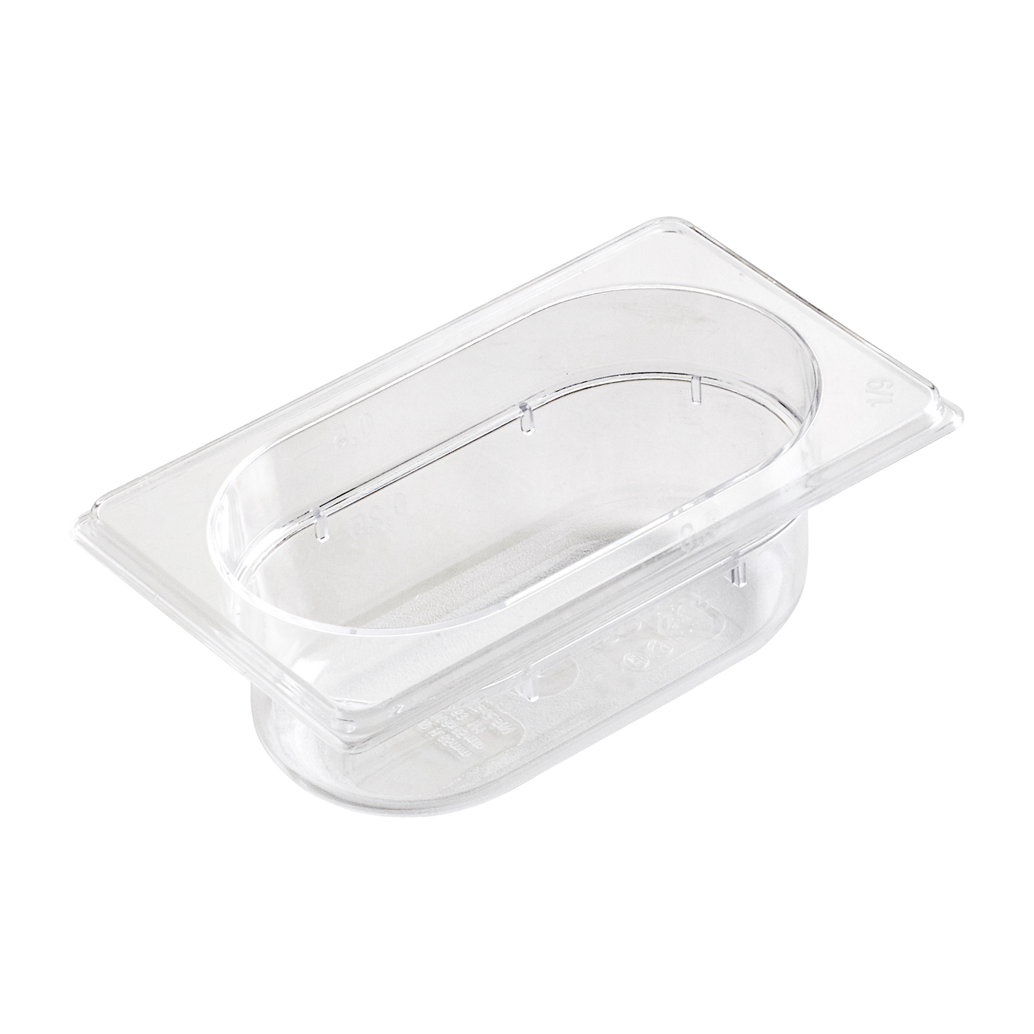 Bac gastronorme GN 1/9 - 100 en polycarbonate | REDFOX - GNP 1/9-100