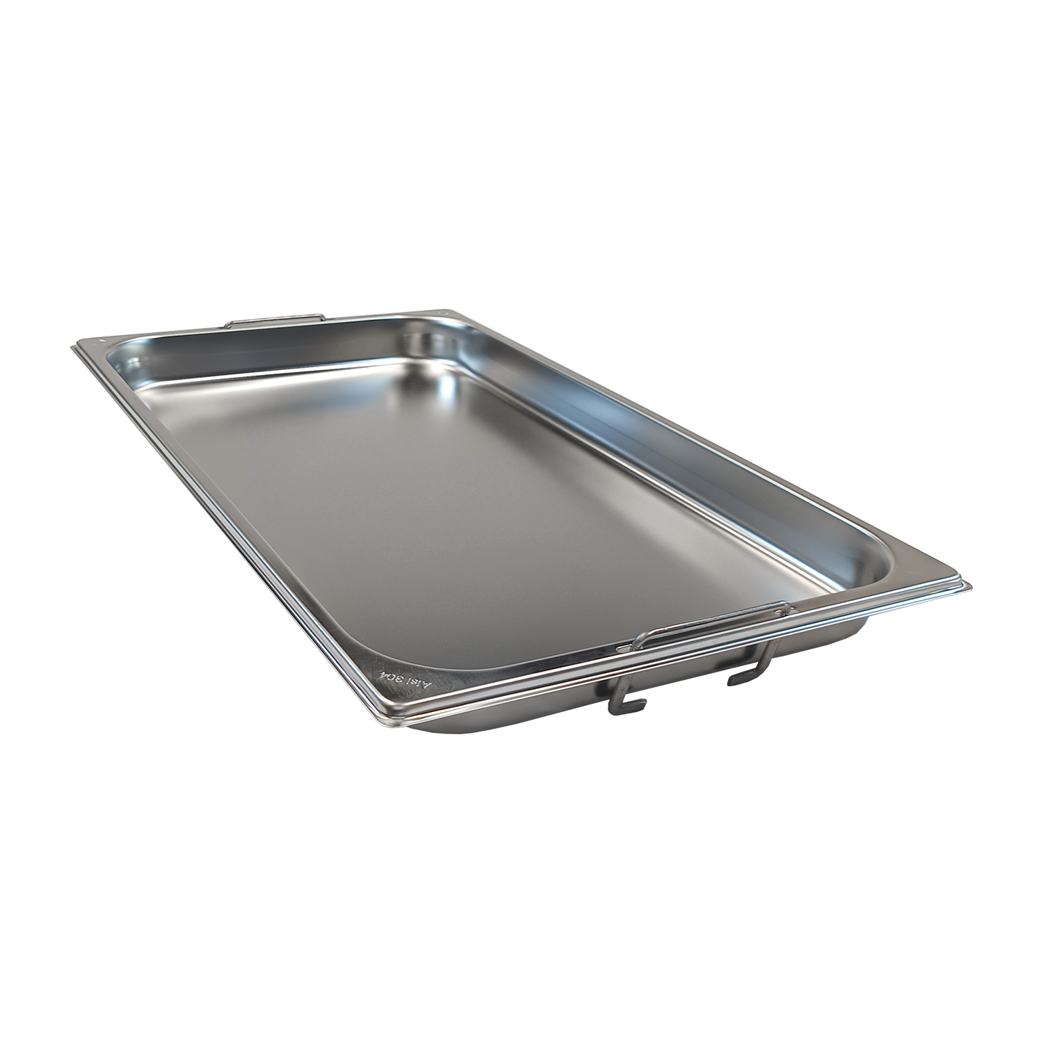 Bac gastronorme GN 1/1 - 40 poignées escamontables en inox | REDFOX - GN 1/1-40 U