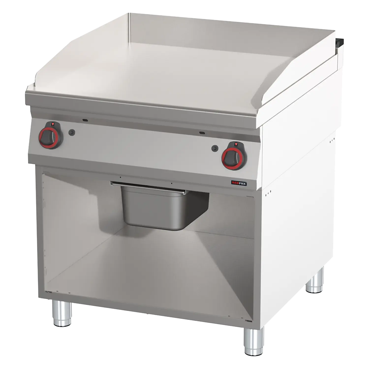 Plaque de cuisson lisse chromée | REDFOX - FTHC 90/80 G