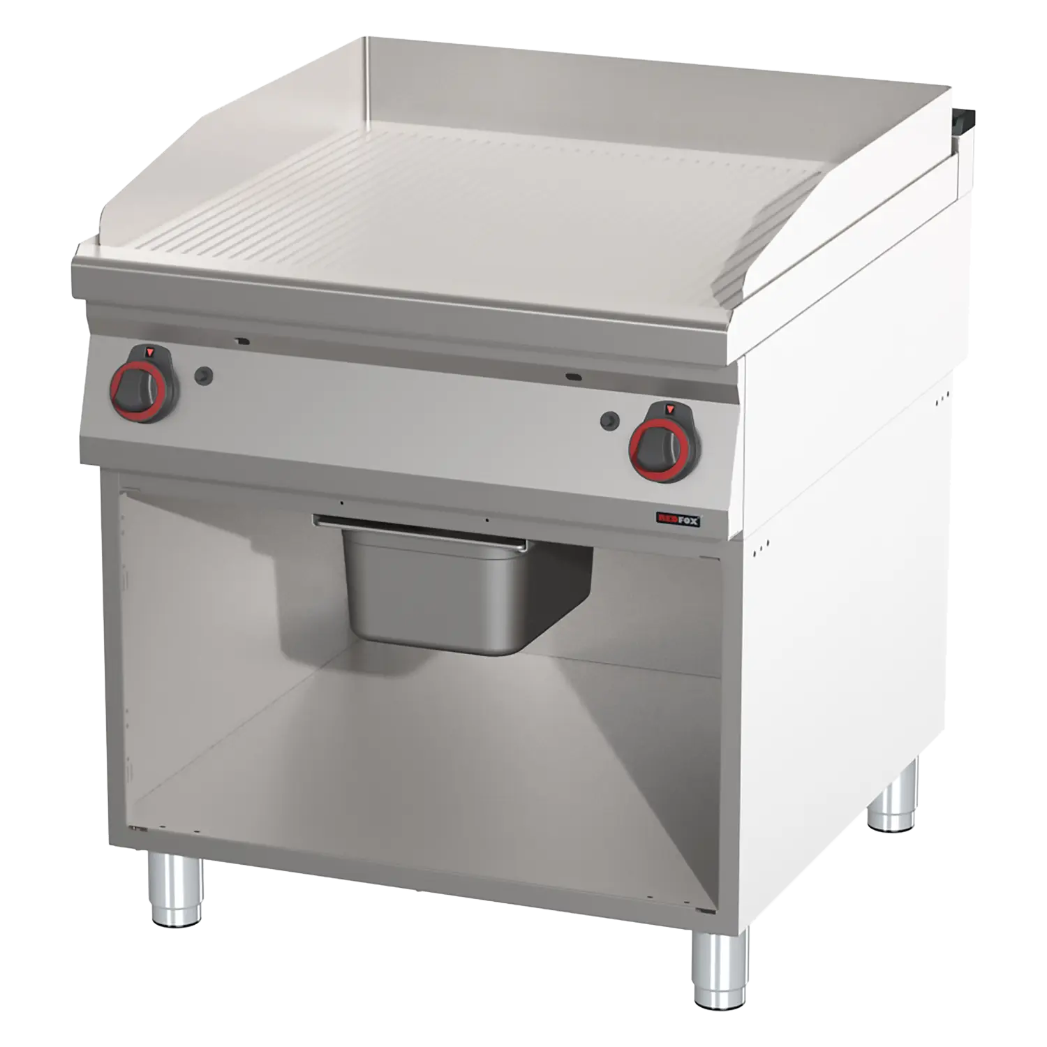Plaque de cuisson nervurée | REDFOX - FTR 90/80 G
