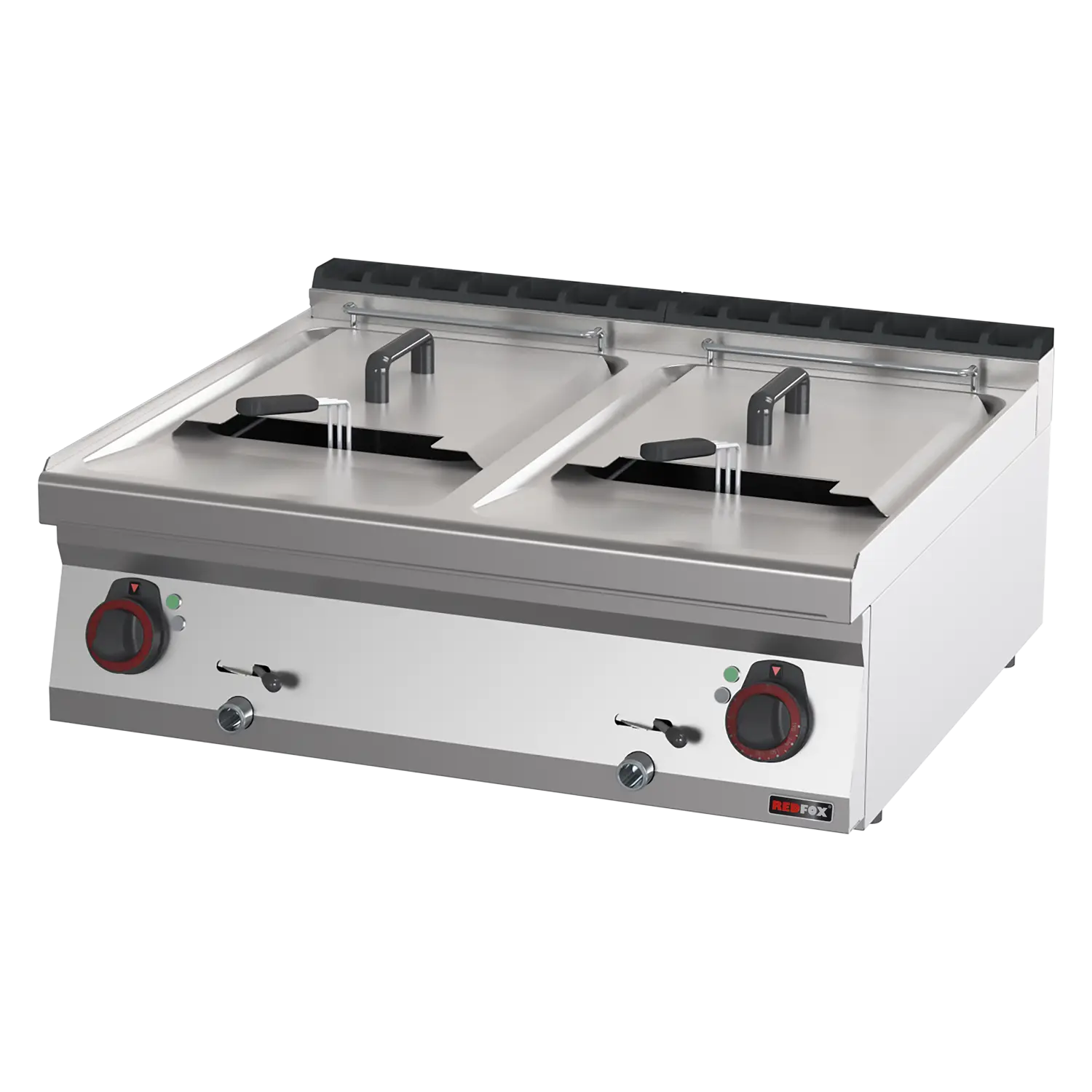 Friteuse électrique double 0,96 kW/l, 13+13 l sans soubassement 400 V | REDFOX - FE 70/08 E