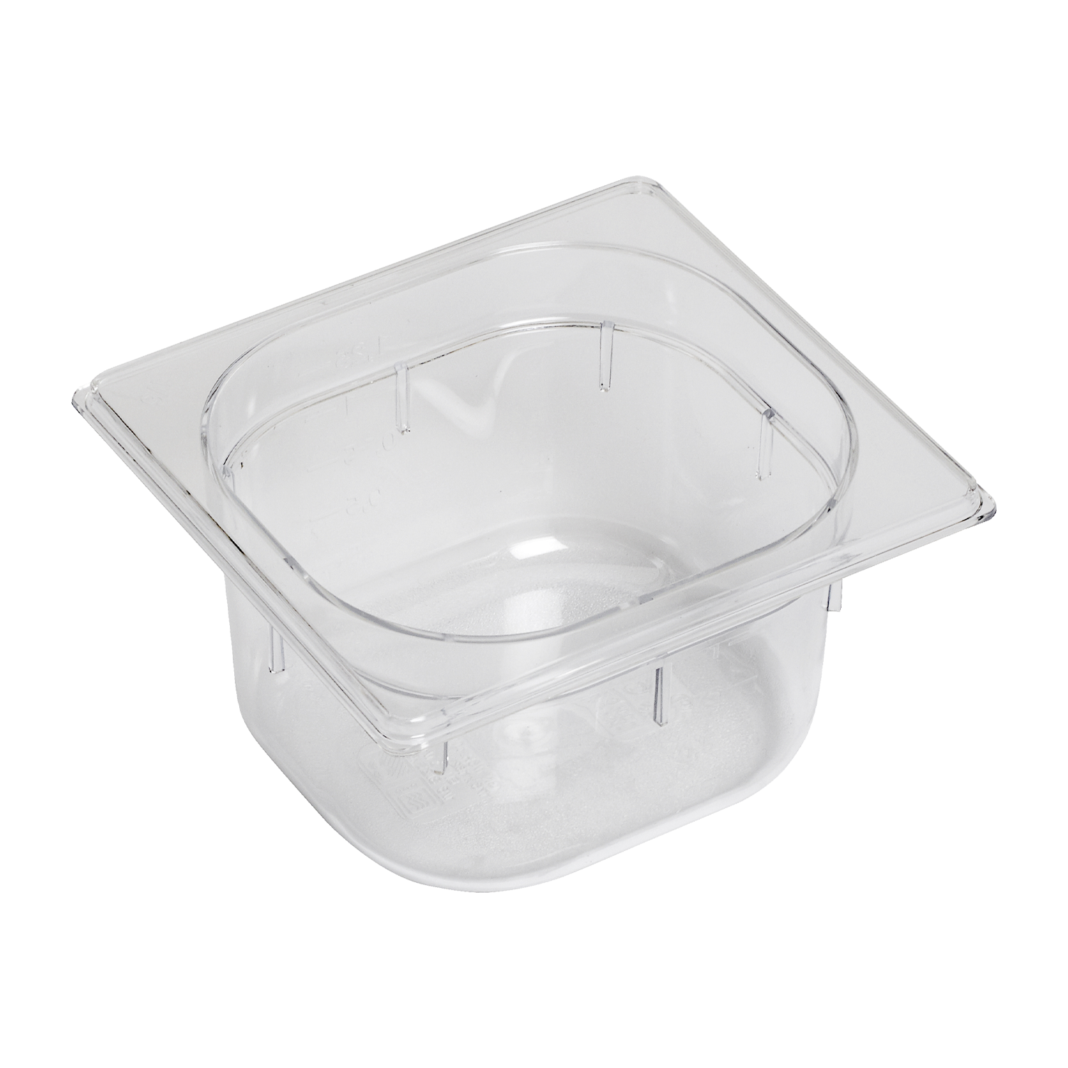 Bac gastronorme GN 1/6 - 100 en polycarbonate | REDFOX - GNP 1/6-100