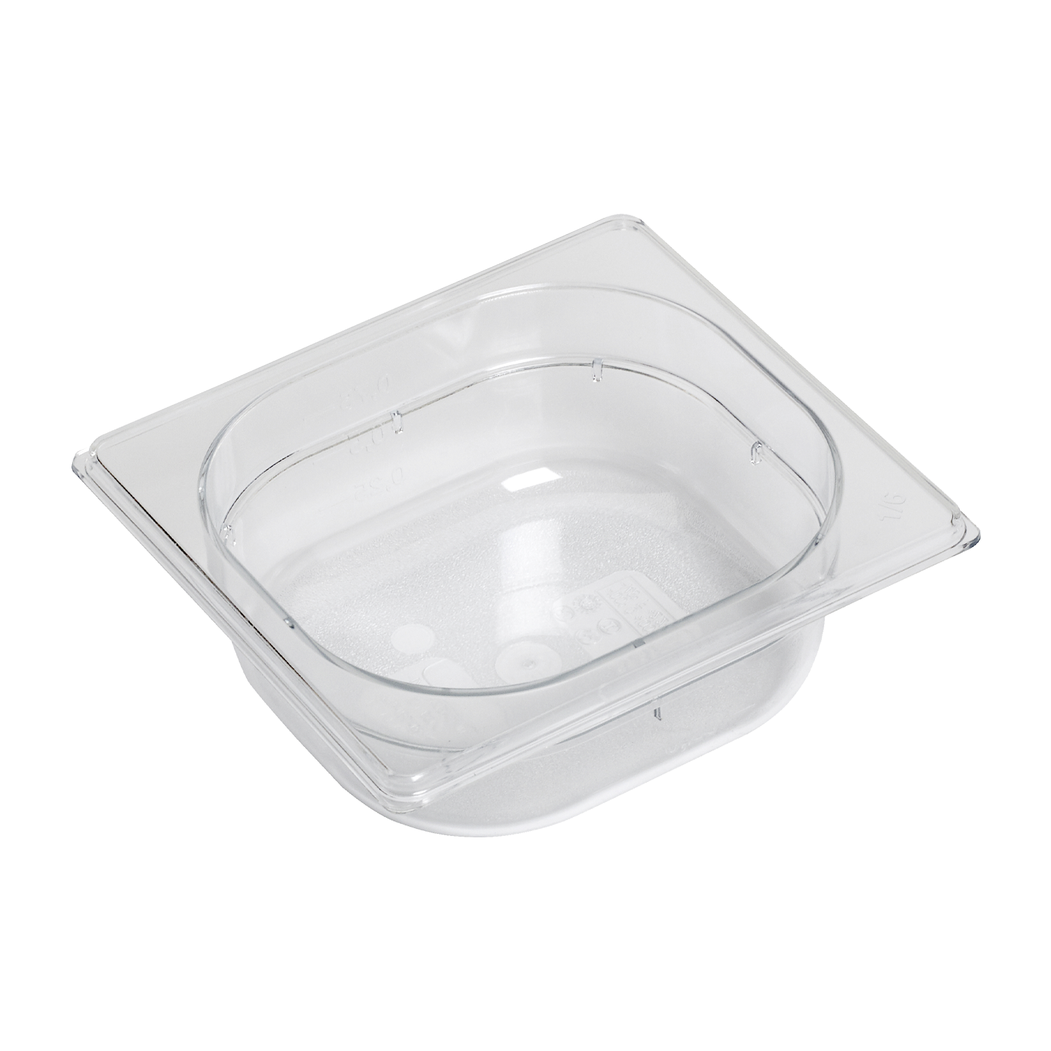 Bac gastronorme GN 1/6 - 65 en polycarbonate | REDFOX - GNP 1/6-65