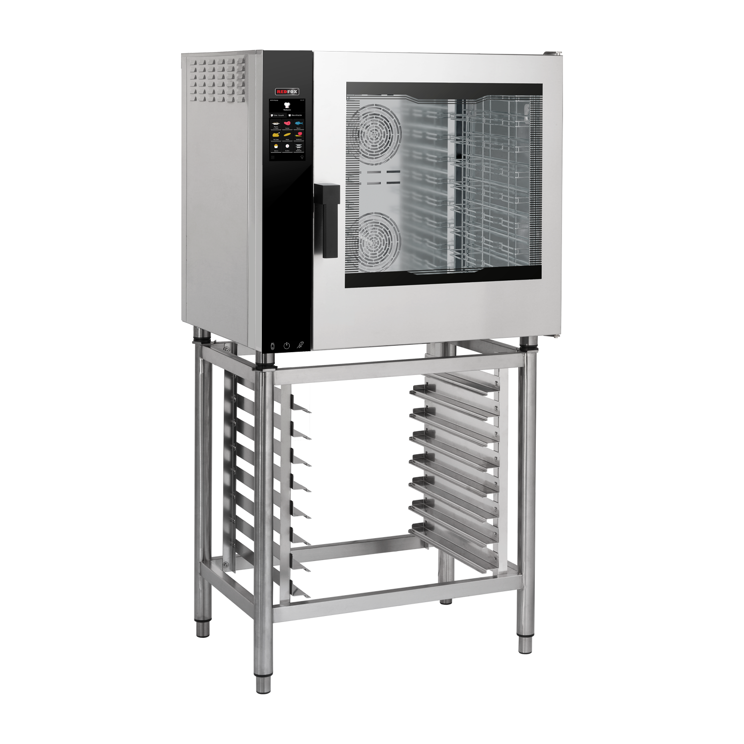 Four mixte électrique à injection, écran tactile couleur, porte droite, 7x GN 1/1 | REDFOX - MPDN 0711 ER