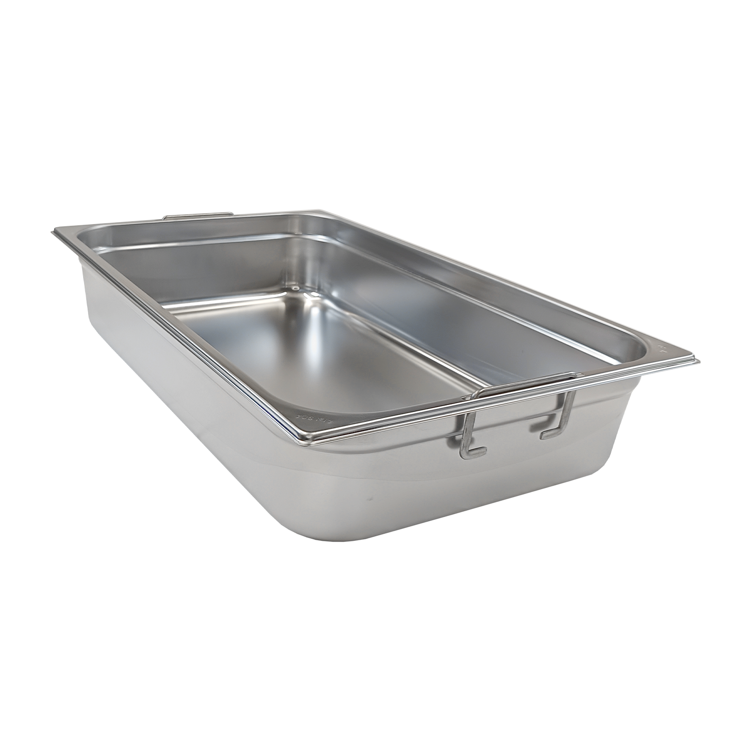Bac gastronorme GN 1/1 - 100 poignées escamontables en inox | REDFOX - GN 1/1-100 U