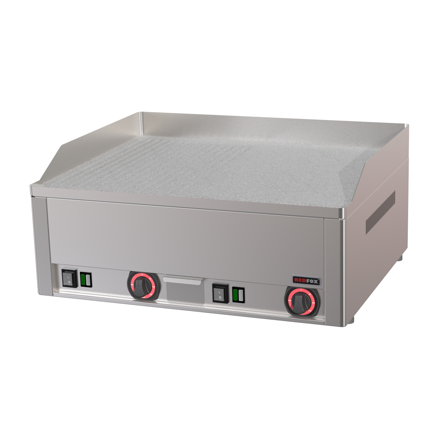 Plaque de cuisson 65x48 électrique chrome durable combinée TOP | REDFOX - FTHRC 60 E