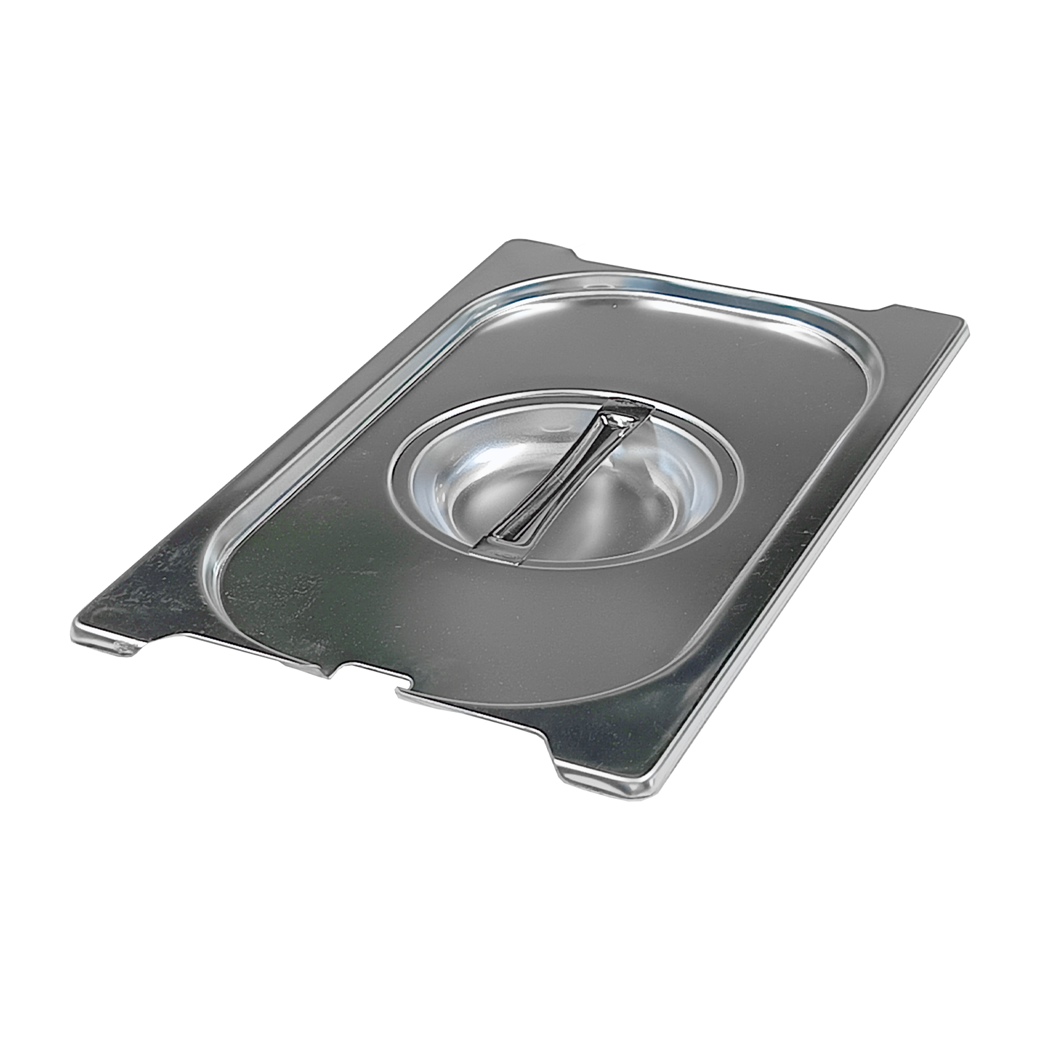Couvercle GN 1/4 ouverture pour louche poignées escamontables inox | REDFOX - VGN 1/4 NU