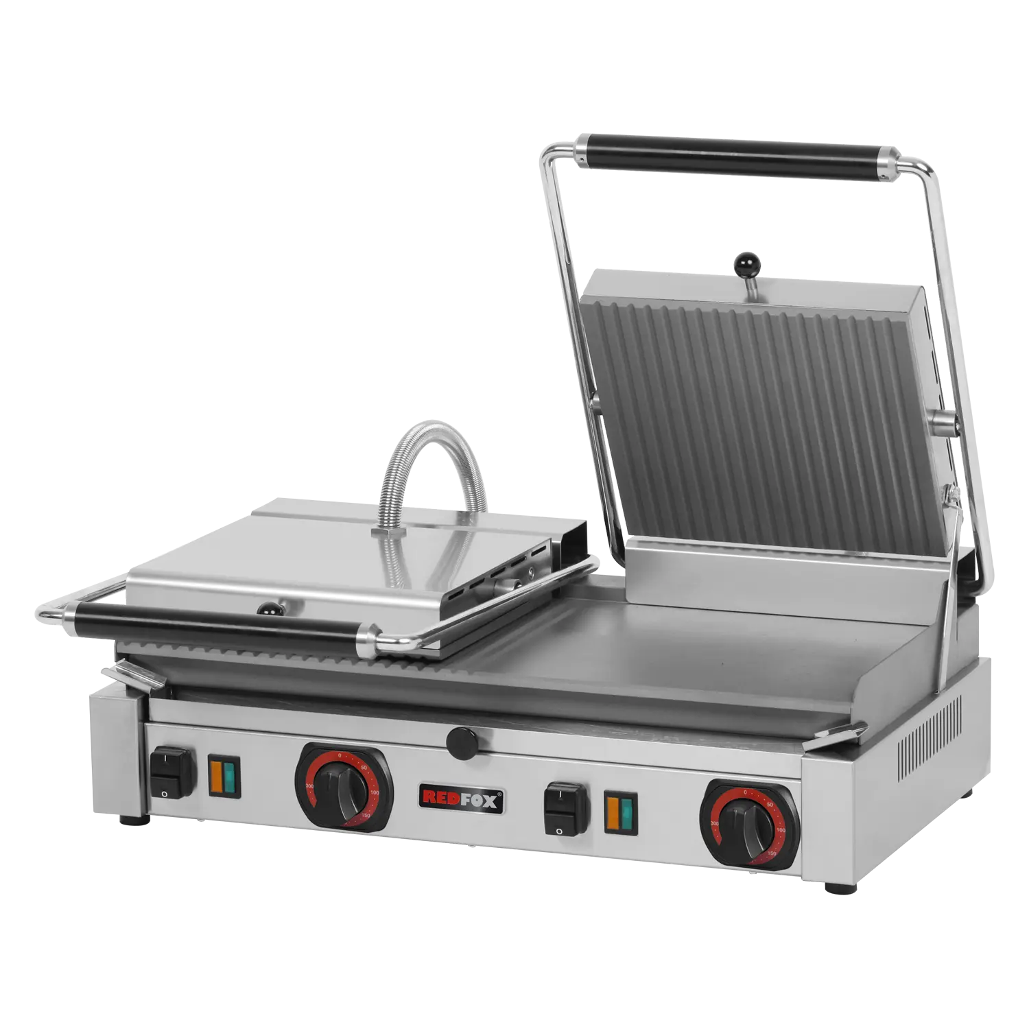 Gril de contact électrique combiné 57x24 400 V | REDFOX - PD 2020 M
