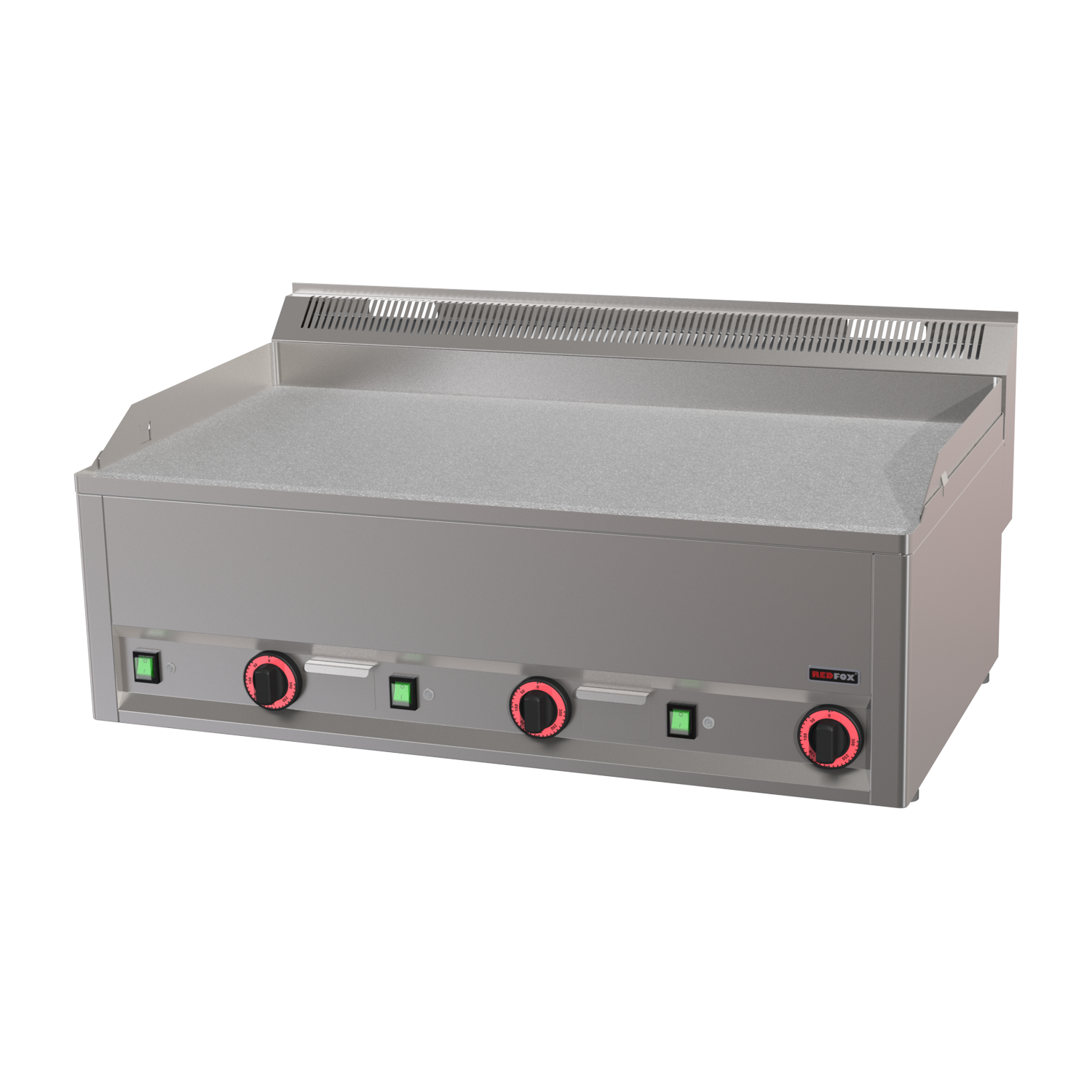 Plaque de cuisson 97x48 électrique chrome durable lisse sans soubassement 400 V | REDFOX - FTHC 90 EL