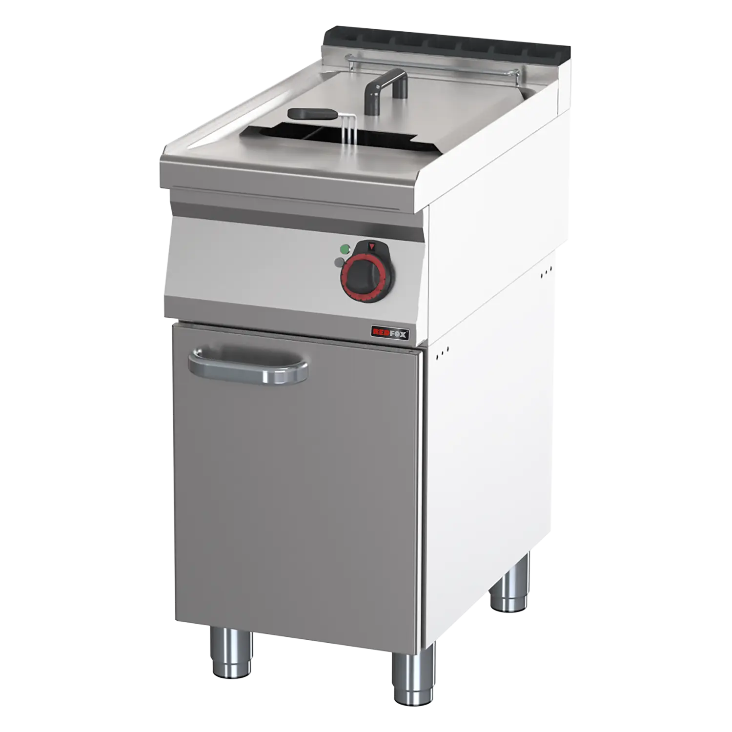 Friteuse électrique 0,8 kW/l, 17 l avec soubassement 400 V | REDFOX - FE 70/40 E