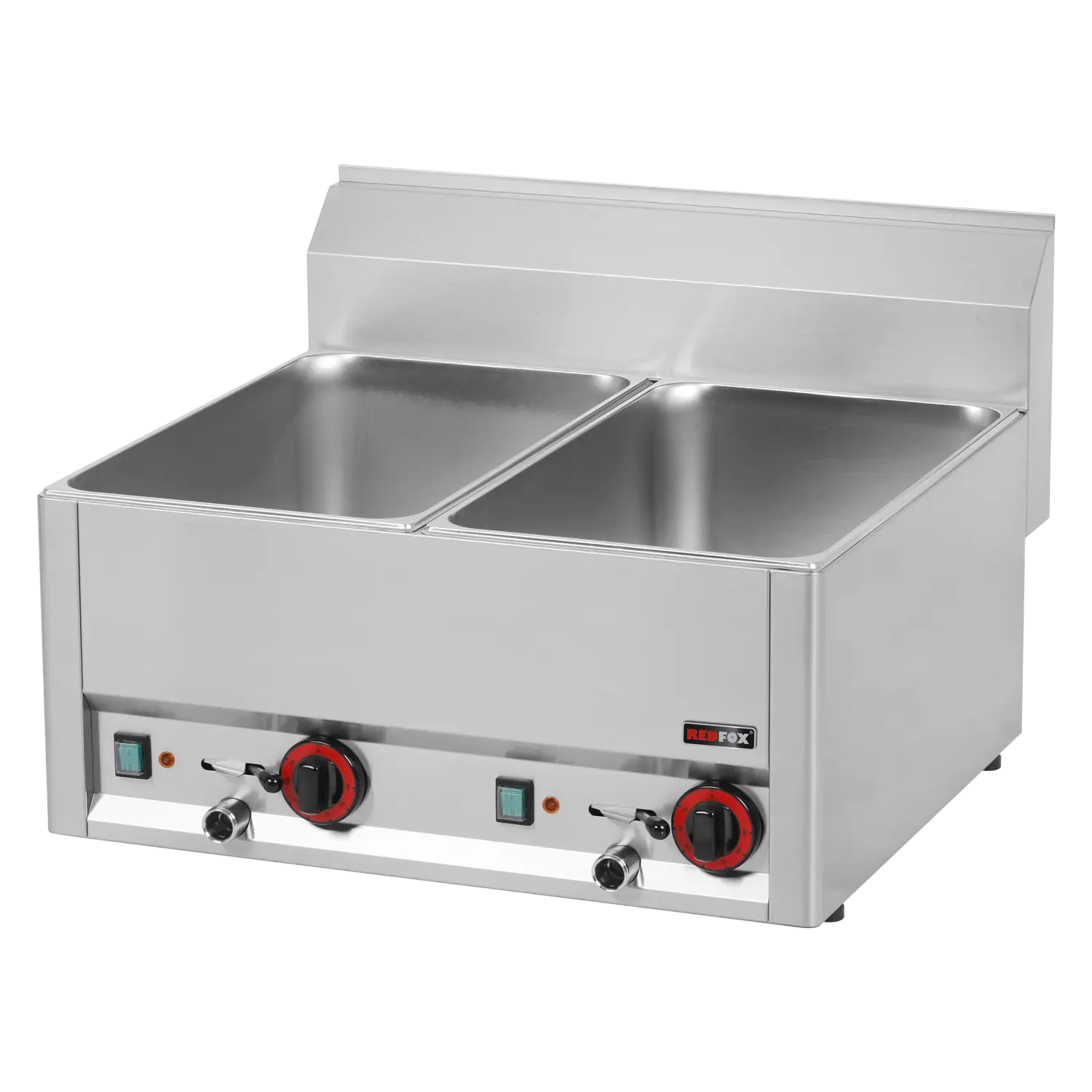 Bain marie  électrique 2x GN 1/1 - 150 sans soubassement | REDFOX - BM 60 EL