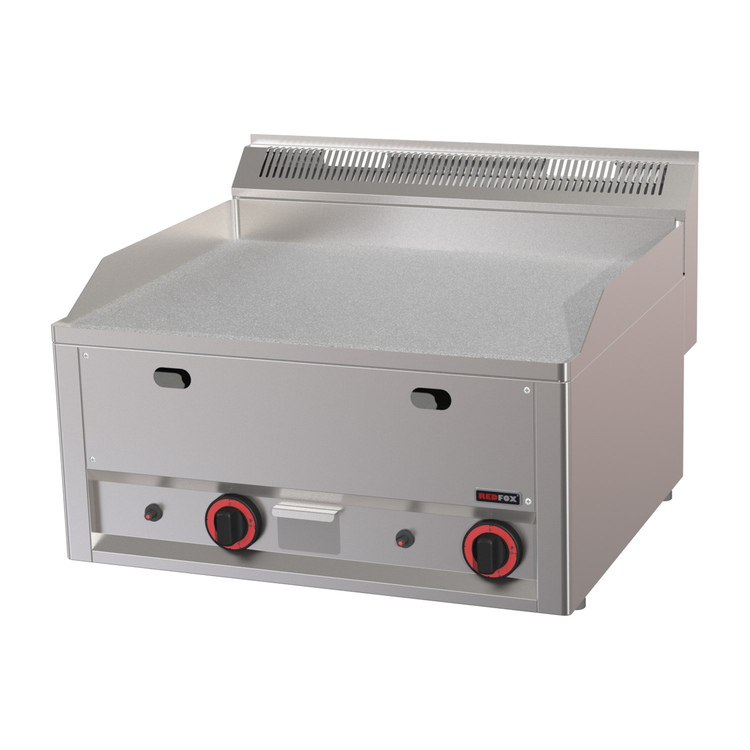 Plaque de cuisson 65x48 à gaz chrome durable lisse sans soubassement | REDFOX - FTHC 60 GL