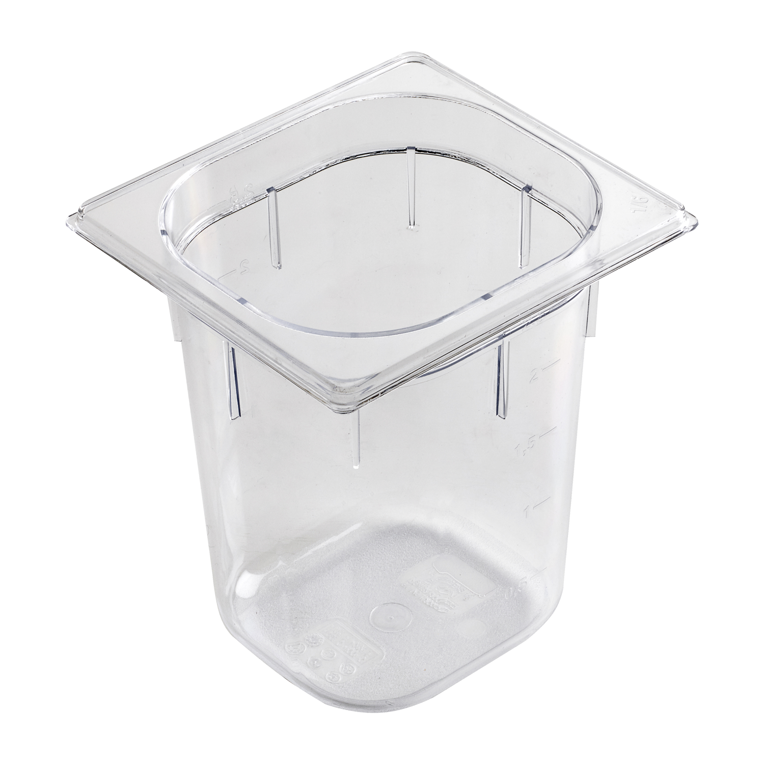 Bac gastronorme GN 1/6 - 200 en polycarbonate | REDFOX - GNP 1/6-200