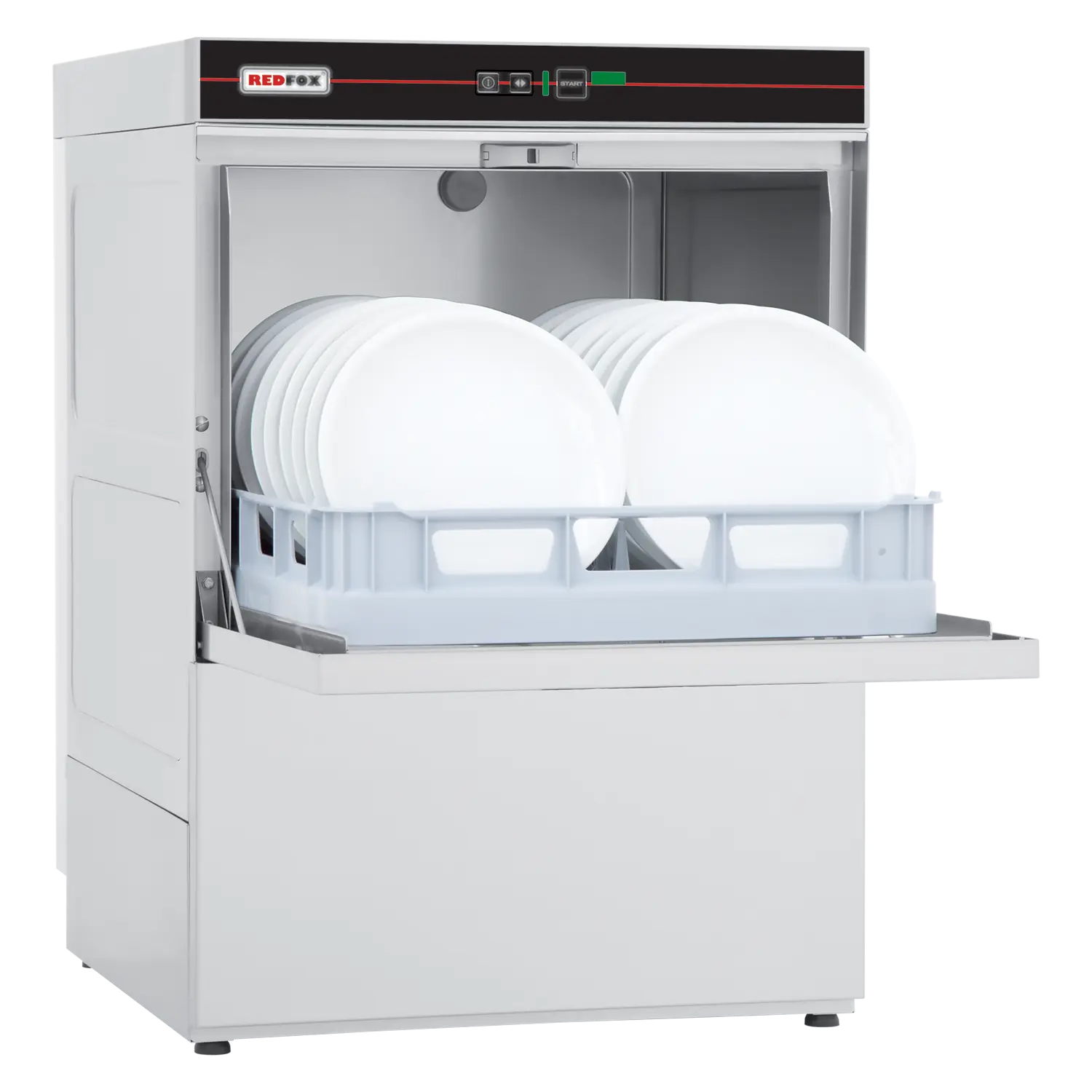 Lave-vaisselle frontal revêtement simple 50x50 - 400 V | REDFOX - QQI 52 T