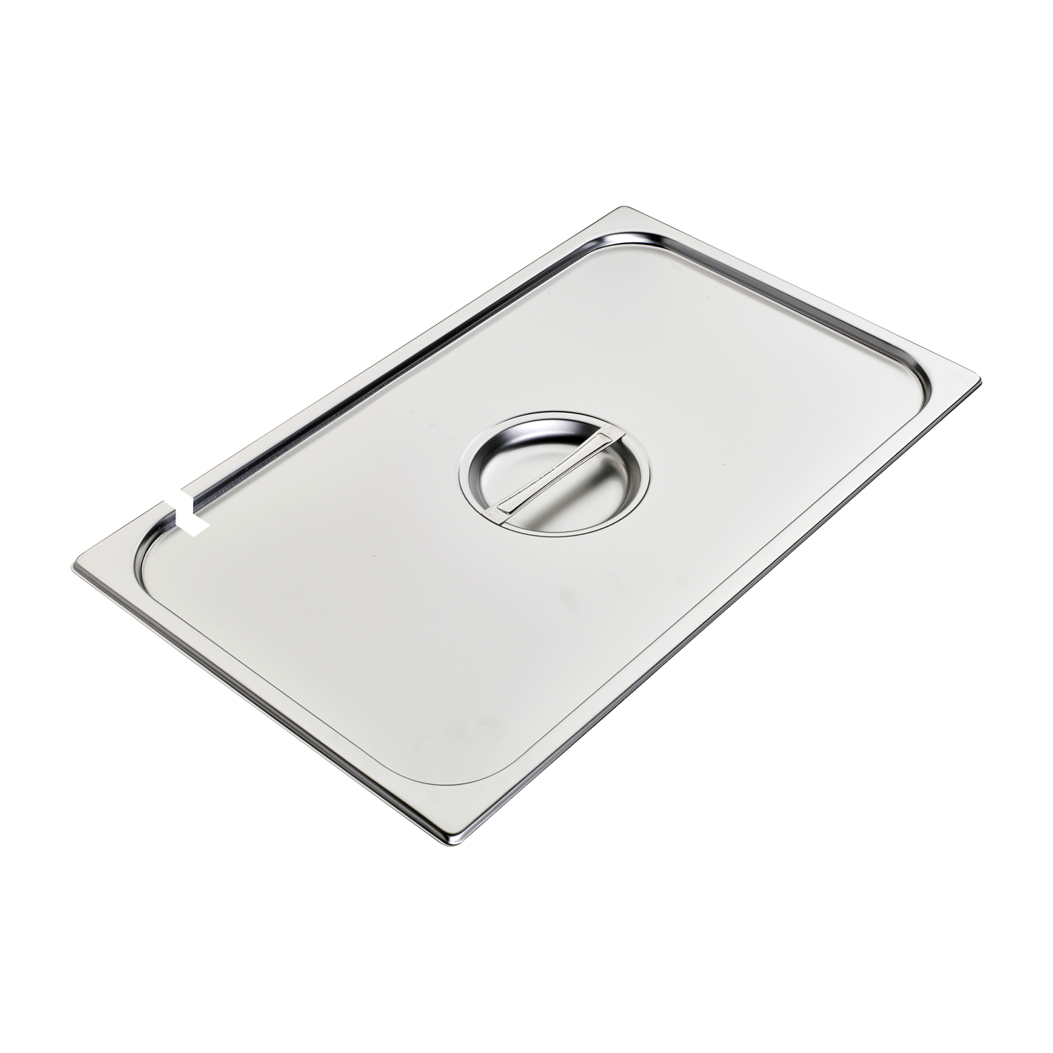 Couvercle GN 1/1 ouverture pour louche inox | REDFOX - VGN 1/1 N