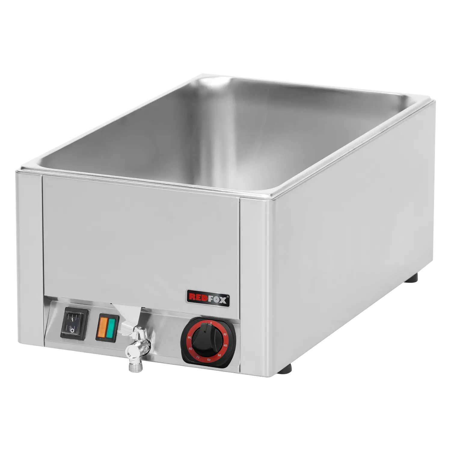 Bain marie électrique GN 1/1 - 150 TOP avec vidange | REDFOX - BMV 1115