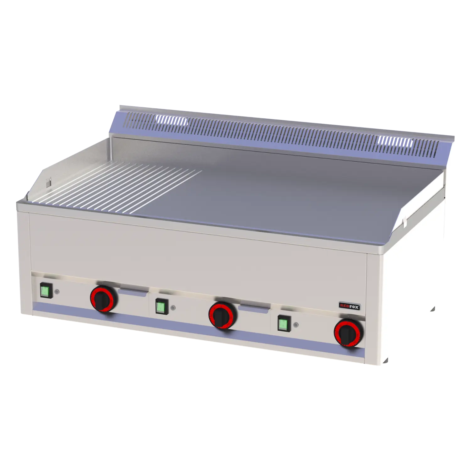 Plaque de cuisson 97x48 électrique combinée sans soubassement 400 V | REDFOX - FTHR 90 EL