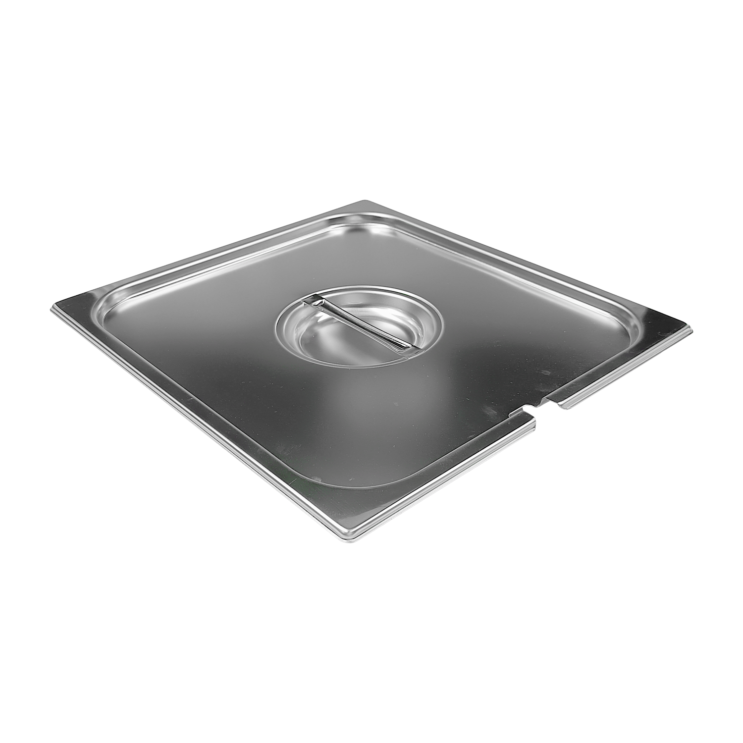 Couvercle GN 2/3 ouverture pour louche inox | REDFOX - VGN 2/3 N