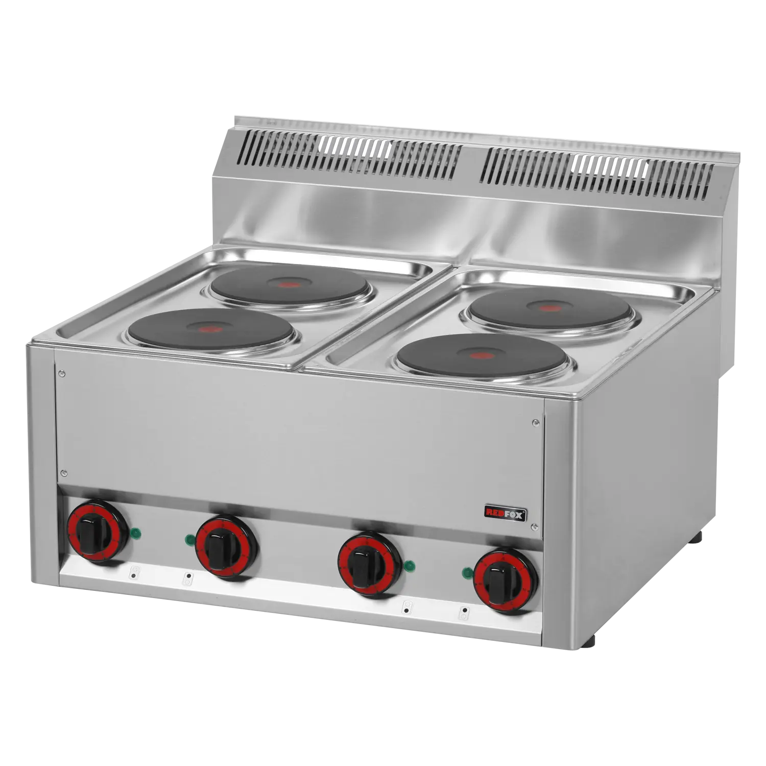 Fourneau électrique 4x feu sans soubassement 400 V | REDFOX - SP 60 ELS
