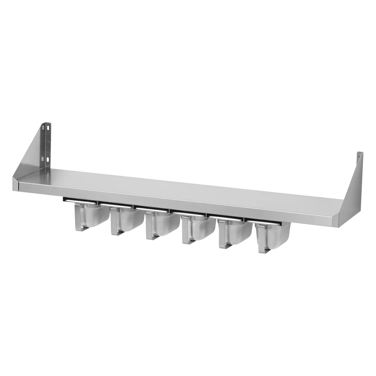 Étagère avec pots à épices 6x GN 1/6 | REDFOX - PNK 122x66