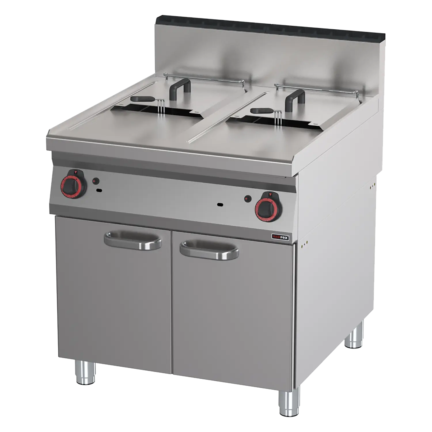 Friteuse à gaz 2x 17 l | REDFOX - FE 90/80-17 G