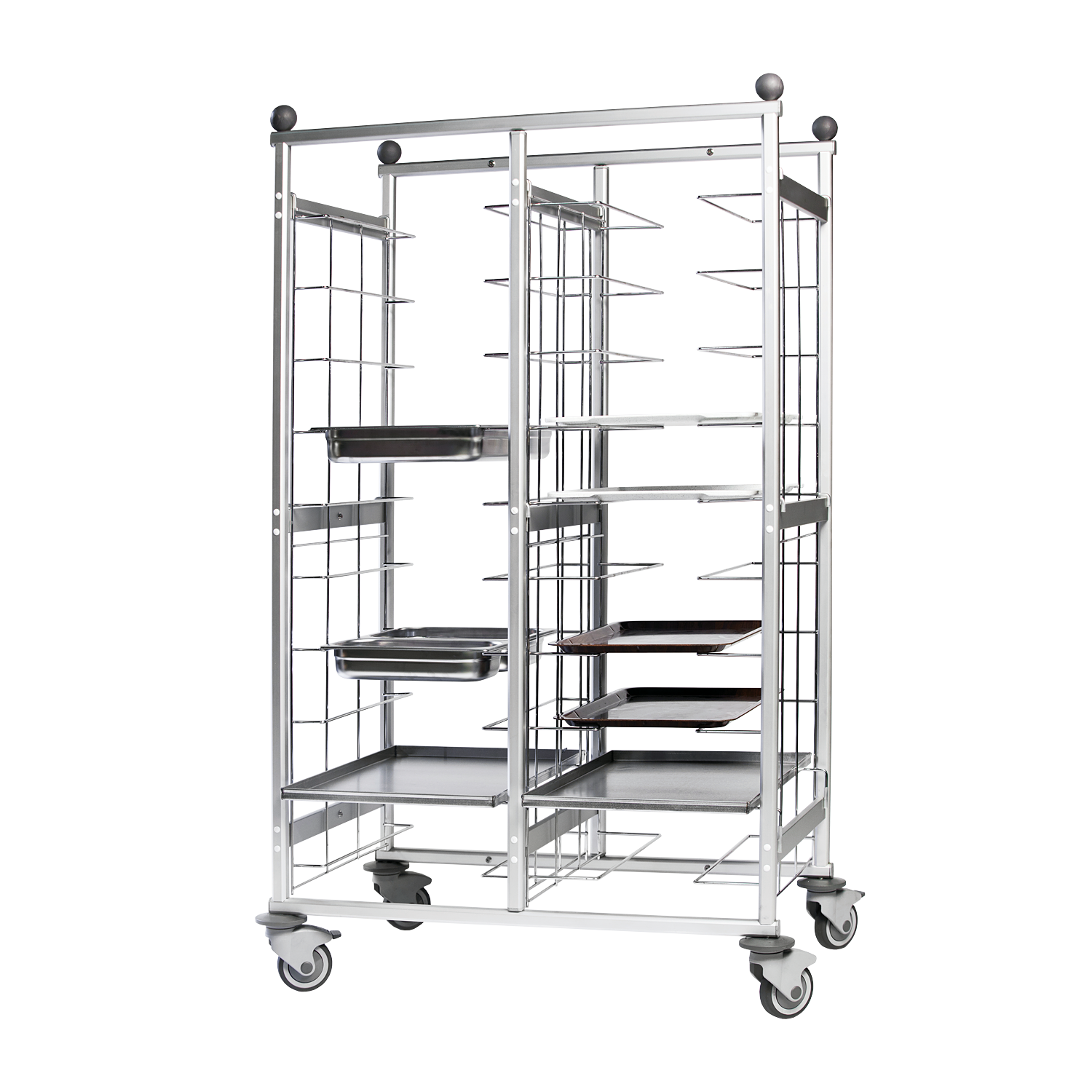 Chariot d’étagères plateaux 20 inserts | REDFOX - VR 20 P