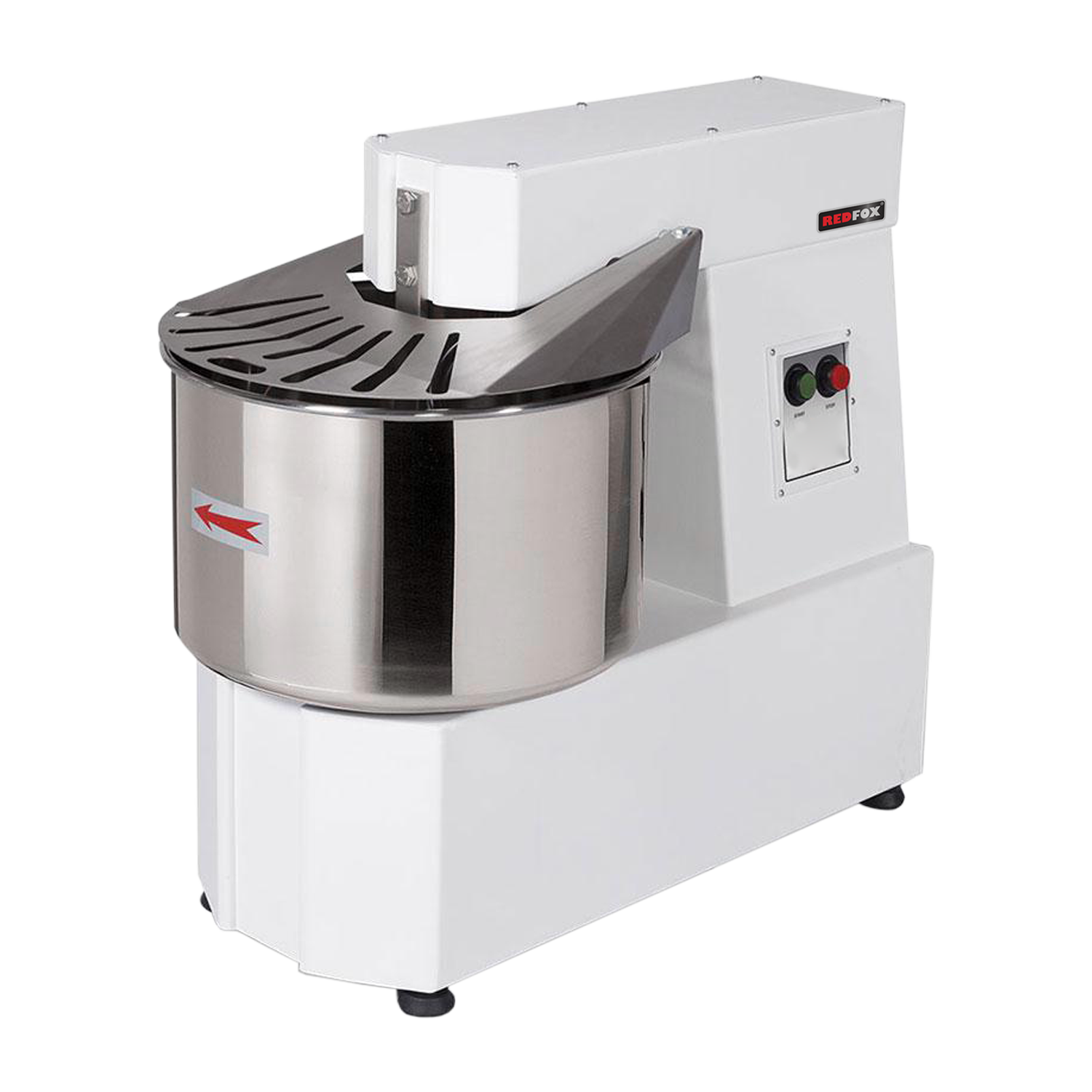 Pétrin à pâte à vitesse unique récipient non amovible 15 l 230 V | REDFOX - HTF 15