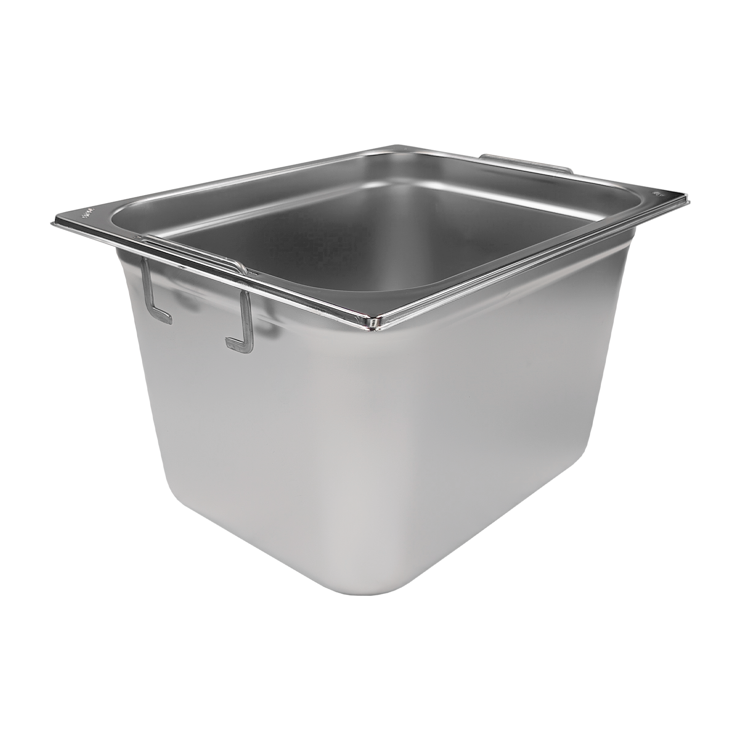 Bac gastronorme GN 1/2 - 200 poignées escamontables en inox | REDFOX - GN 1/2-200 U
