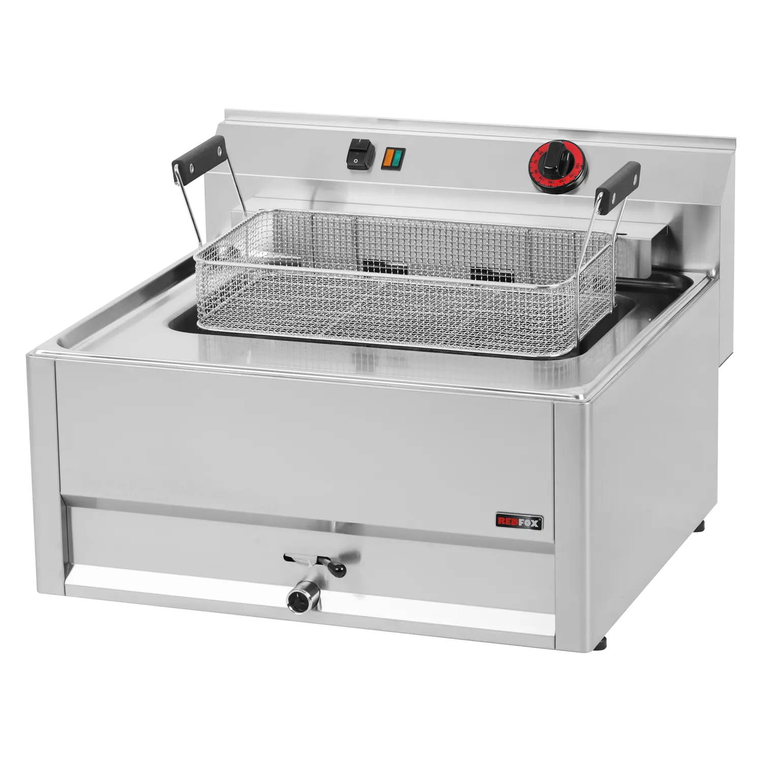 Friteuse électrique 0,56 kW/l, 16 l sans soubassement 400 V | REDFOX - FE 66 ELT